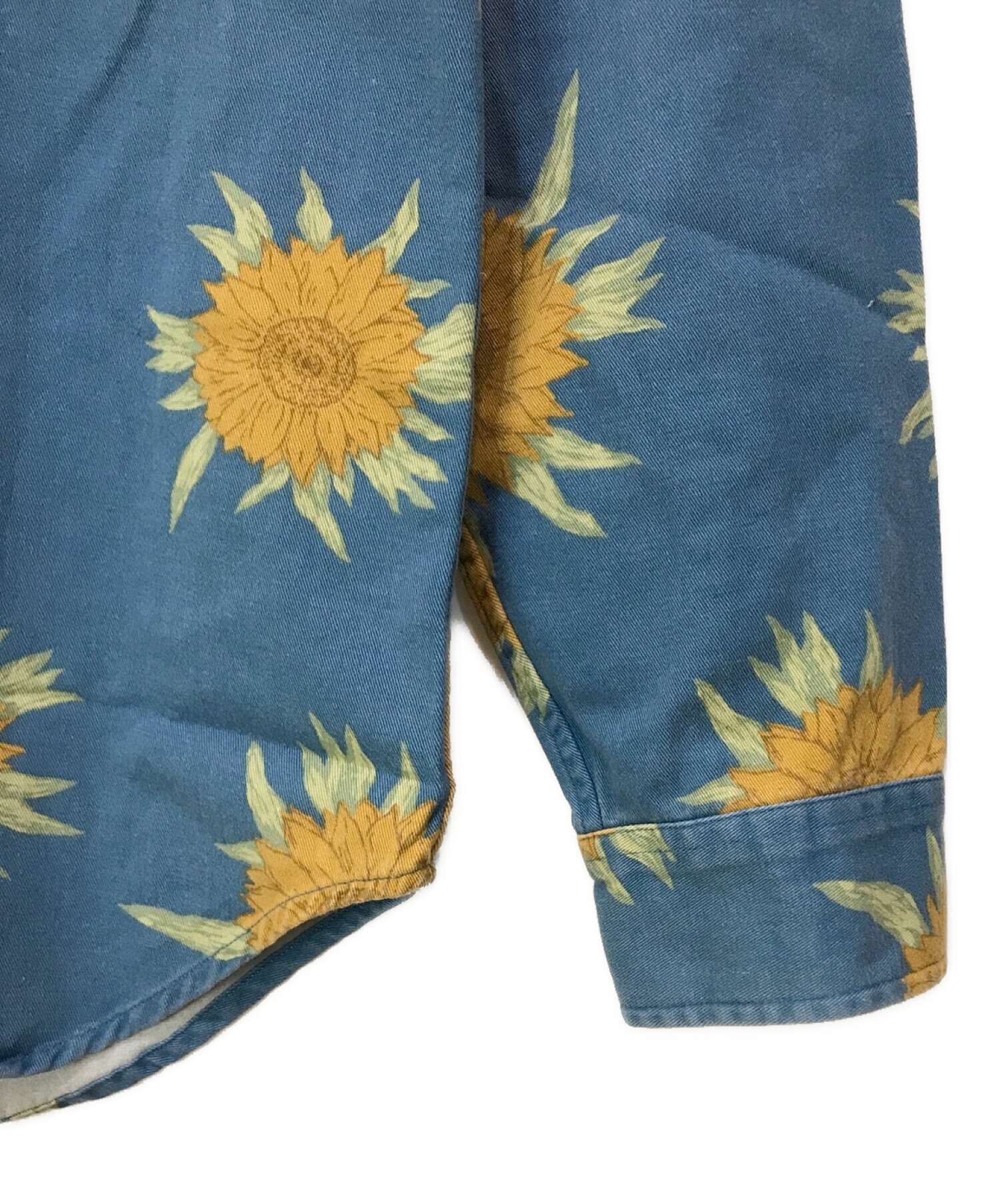 Supreme (シュプリーム) 15SS SUNFLOWER SHIRT ブルー サイズ:M