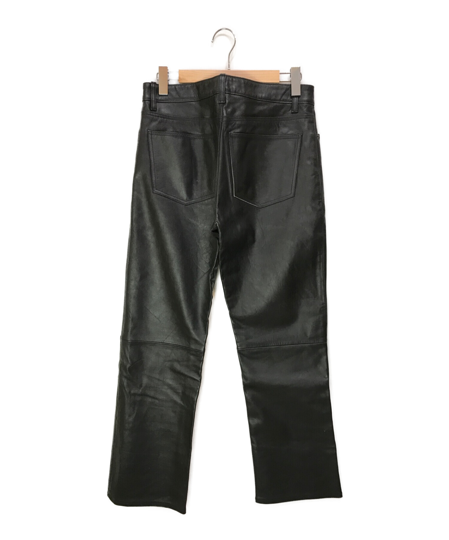 GAP Black-Leather Pant (5P) Size W32 L30