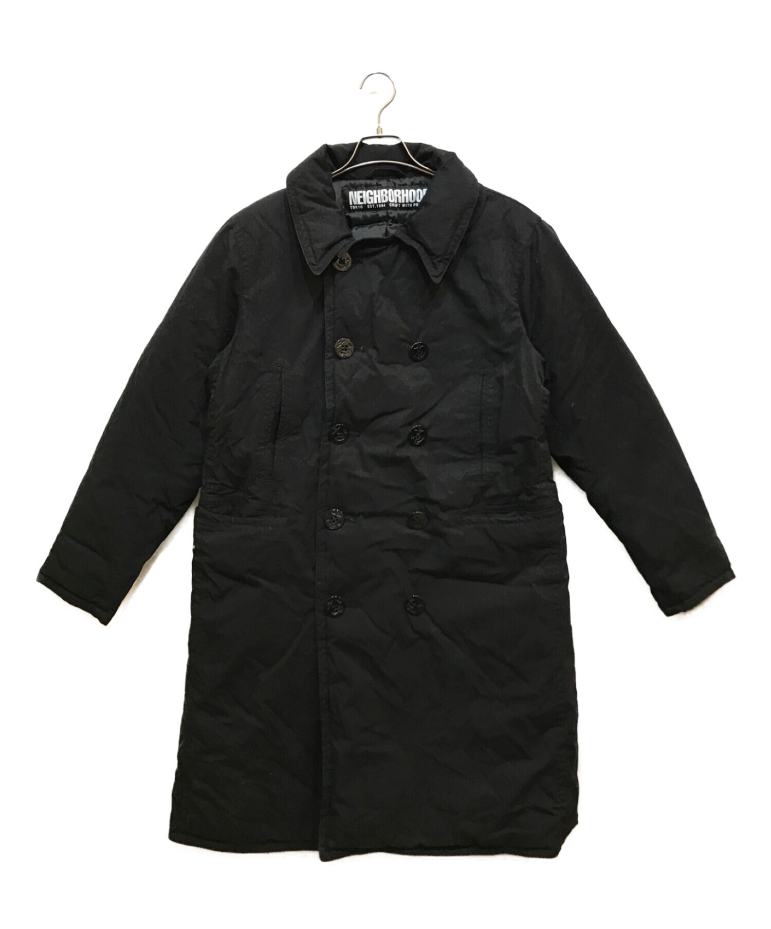 NEIGHBORHOOD (ネイバーフッド) D-PEA / CN-COAT Pコート ブラック サイズ:L