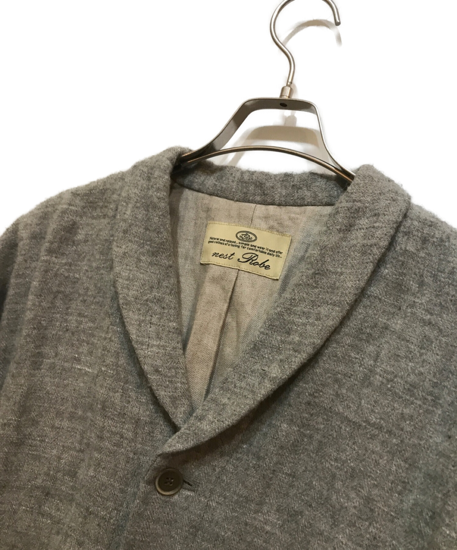 中古・古着通販】nest Robe (ネストローブ) ショールカラーコート