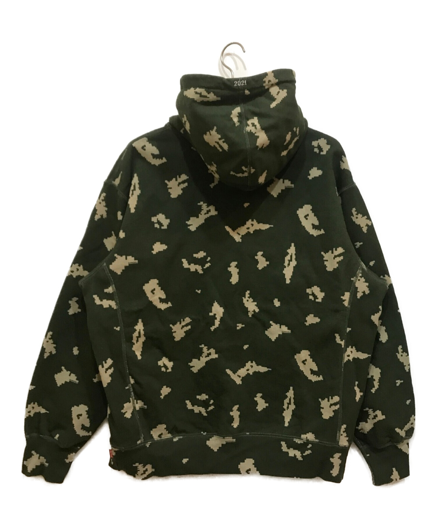 SUPREME (シュプリーム) Box Logo Hooded Sweatshirt Olive Russian Camo サイズ:L
