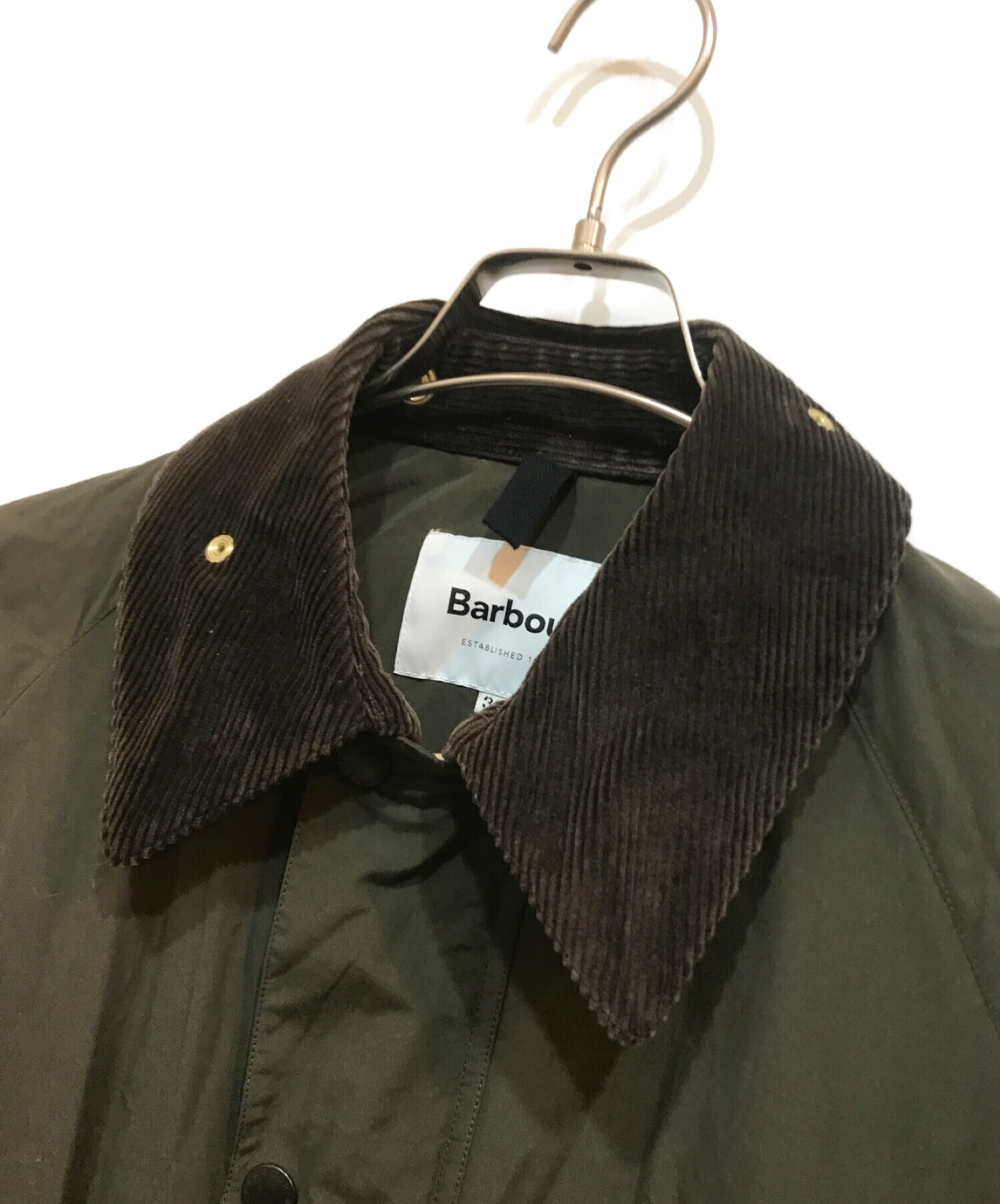 Barbour (バブアー) アニキ別注SOLWAY ZIPPER ピーチスキン カーキ サイズ:38