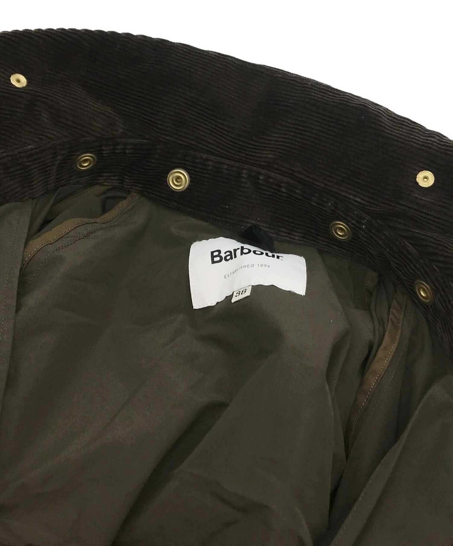 Barbour (バブアー) アニキ別注SOLWAY ZIPPER ピーチスキン カーキ サイズ:38