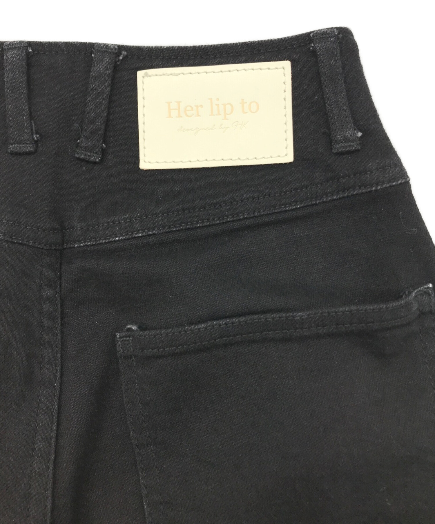 中古・古着通販】HER LIP TO (ハーリップトゥ) Paris High Rise Jeans ブラック サイズ:25｜ブランド・古着通販  トレファク公式【TREFAC FASHION】スマホサイト