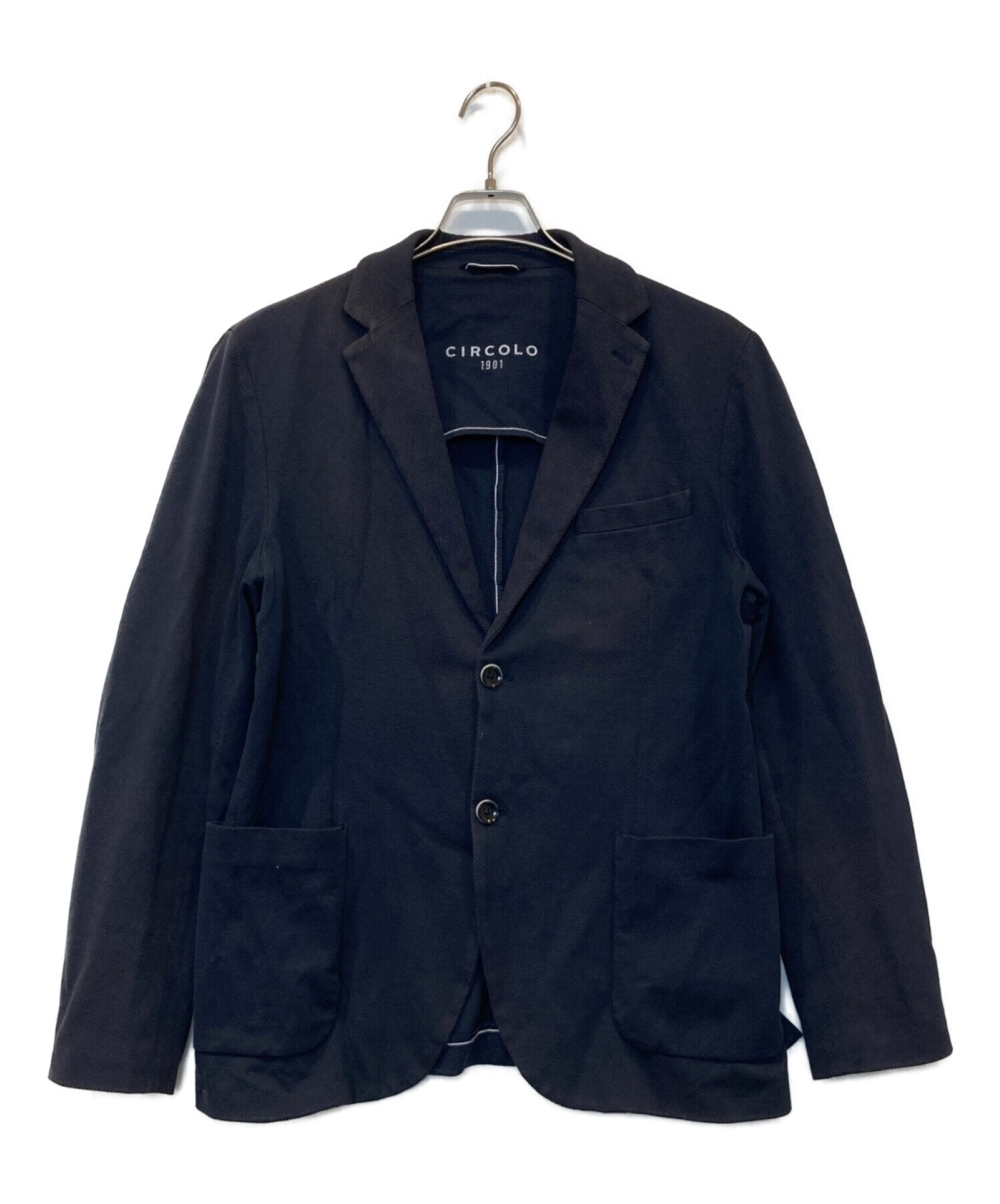 Circolo 1901 (チルコロ1901) オックスフォード ジャージージャケット ブラック サイズ:46