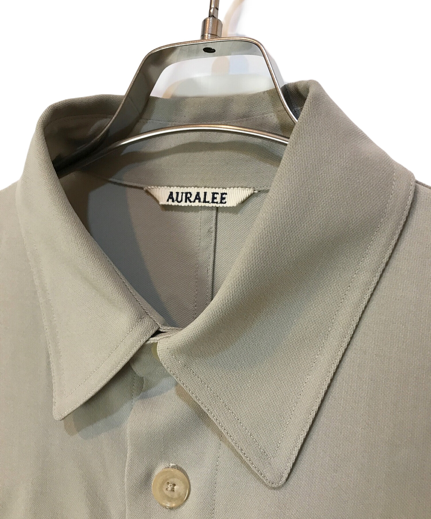 中古・古着通販】AURALEE (オーラリー) HARD TWIST WOOL DOBBY SHIRTS ベージュ サイズ:4｜ブランド・古着通販  トレファク公式【TREFAC FASHION】スマホサイト