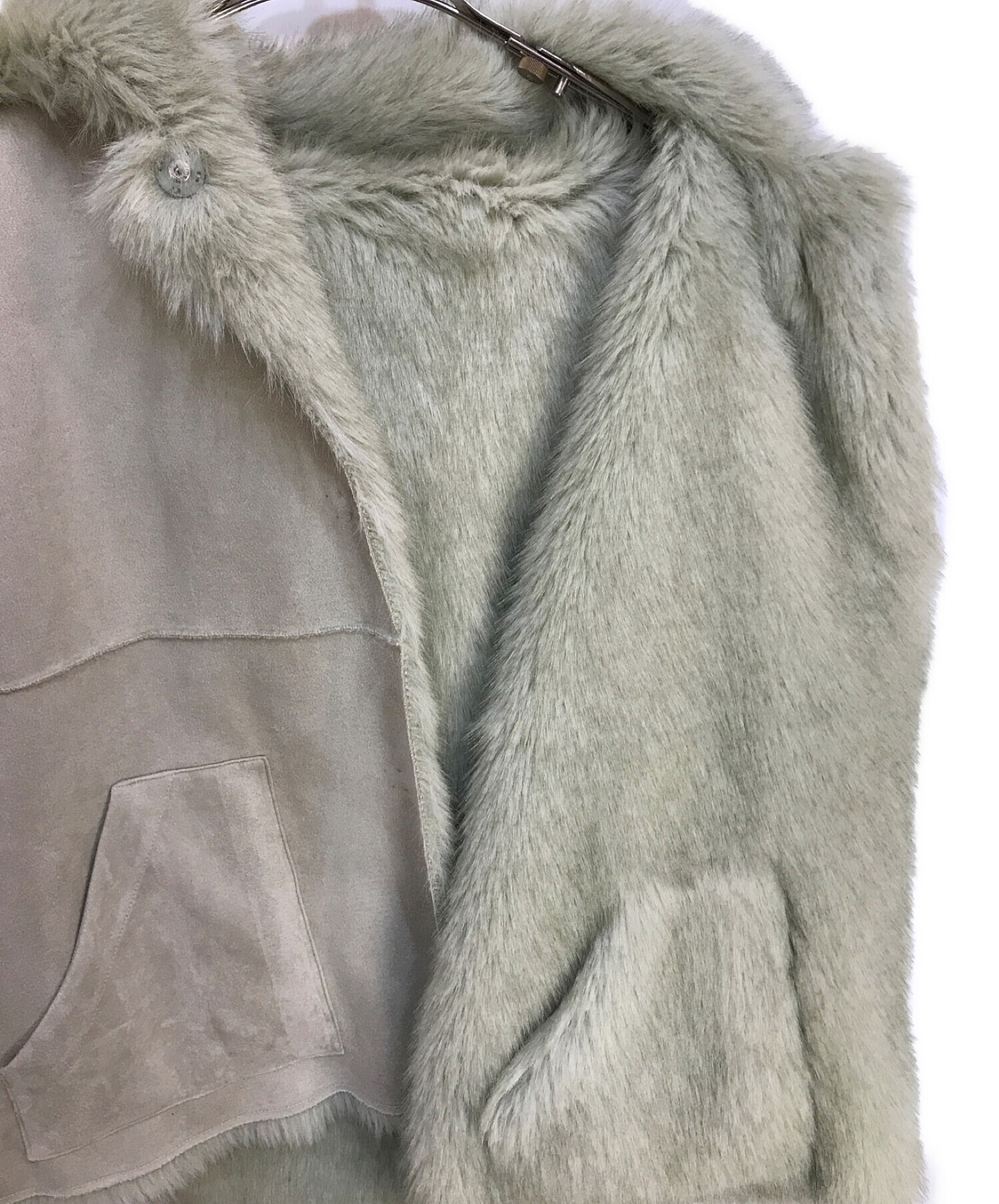 THINK FUR (シンクファー) Fox Like Fur Jacket ベージュ サイズ:M