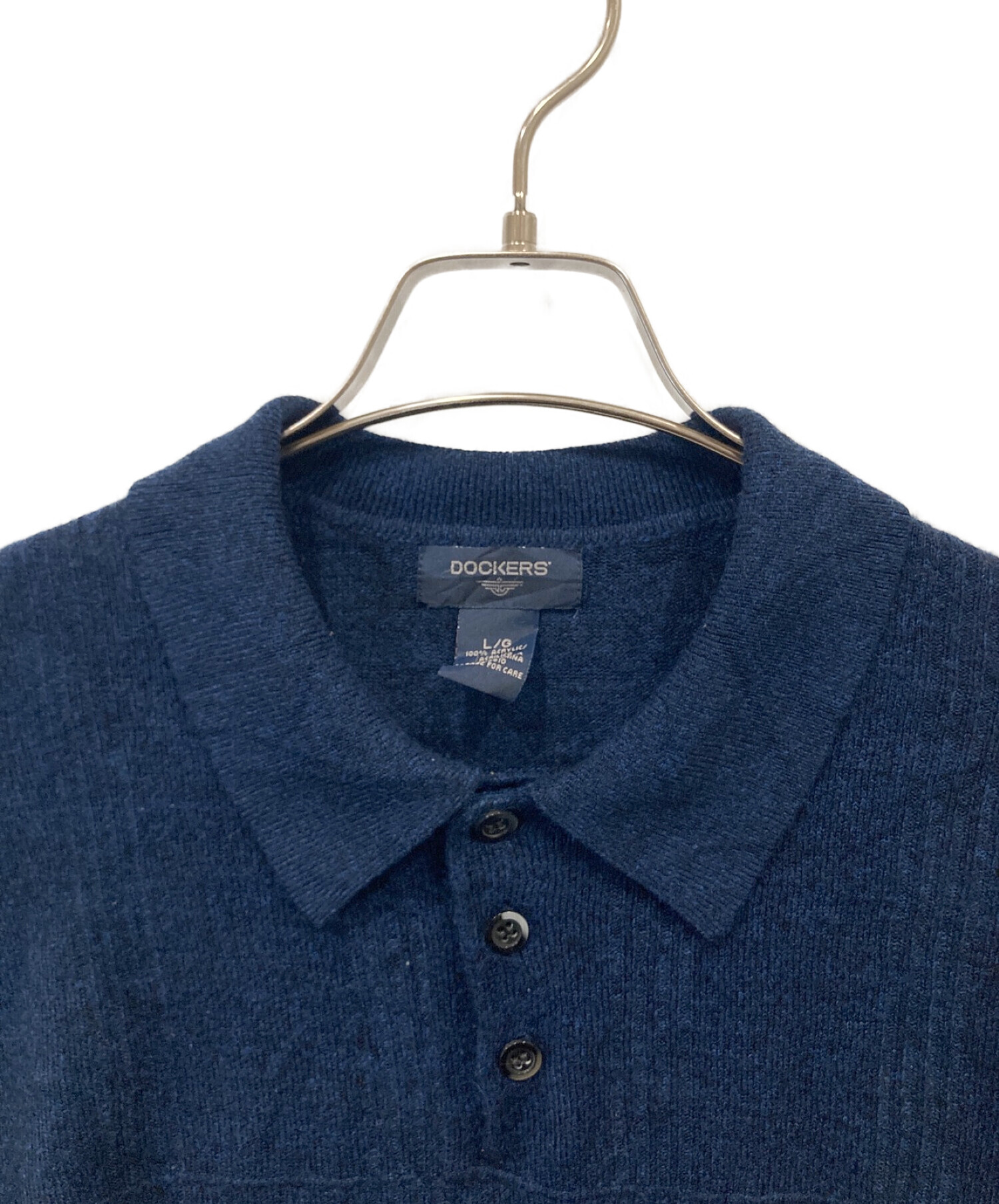 中古・古着通販】DOCKERS (ドッカーズ) 【古着】ニットポロ ネイビー ...