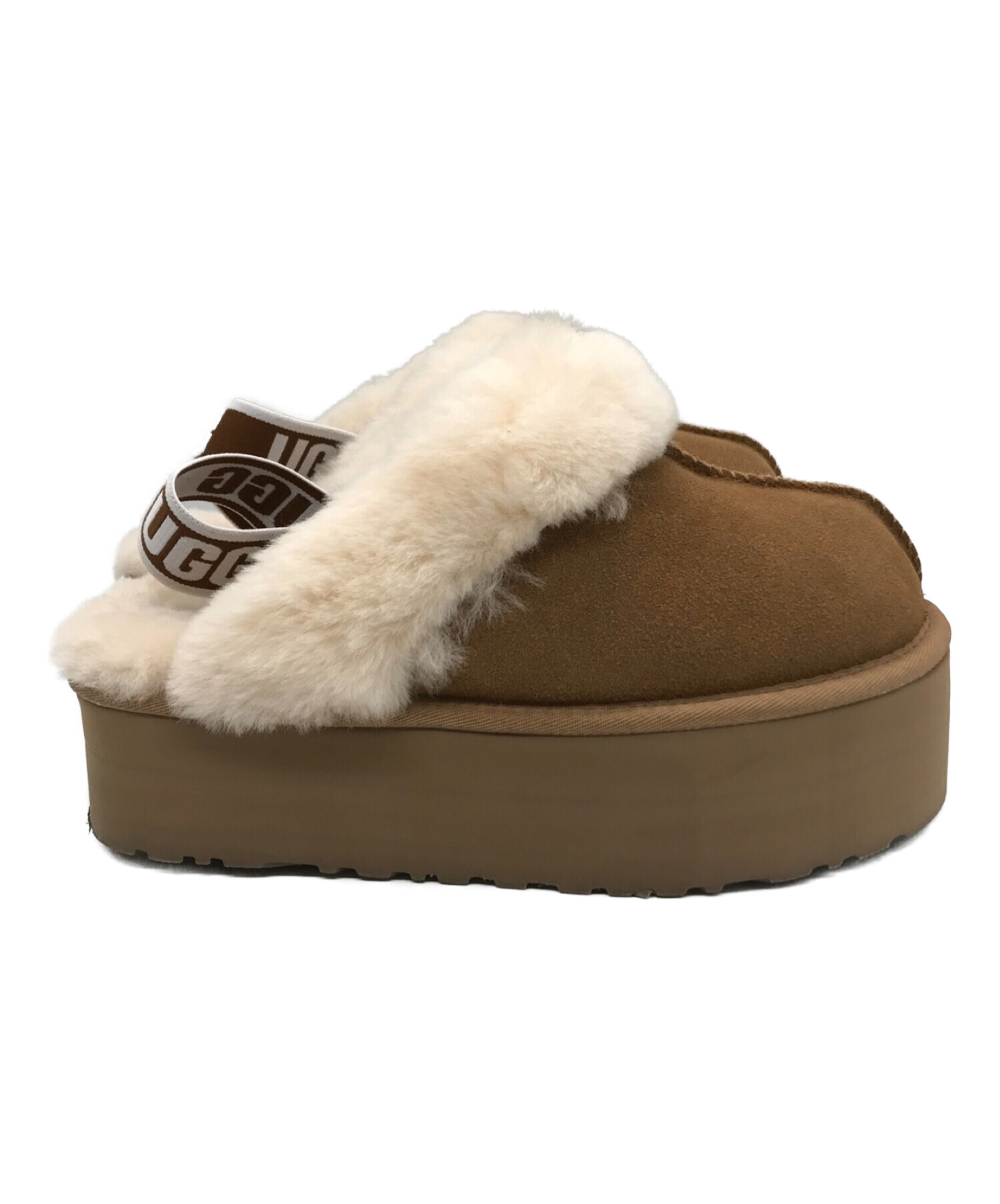 中古・古着通販】UGG (アグ) ファー サンダル ベージュ サイズ:24