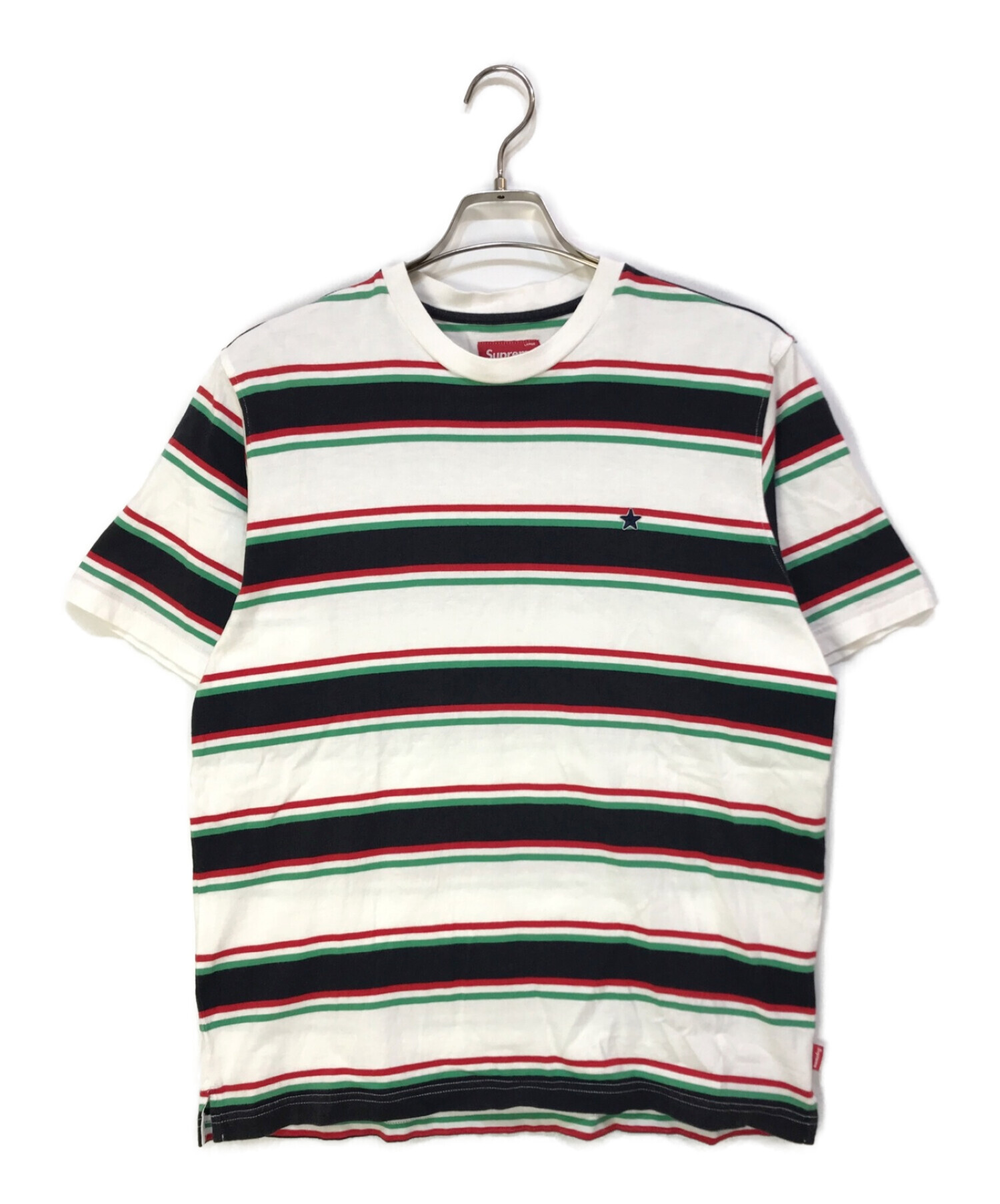 SUPREME (シュプリーム) ボーダーTシャツ マルチカラー サイズ:L