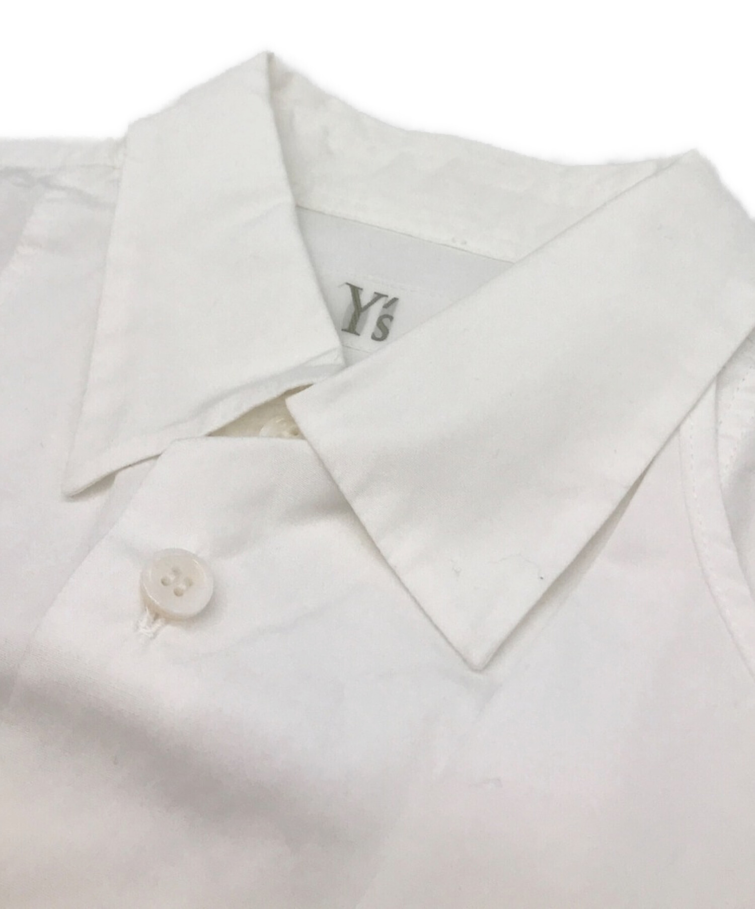 中古・古着通販】Y's (ワイズ) デザインシャツ ホワイト サイズ:2 