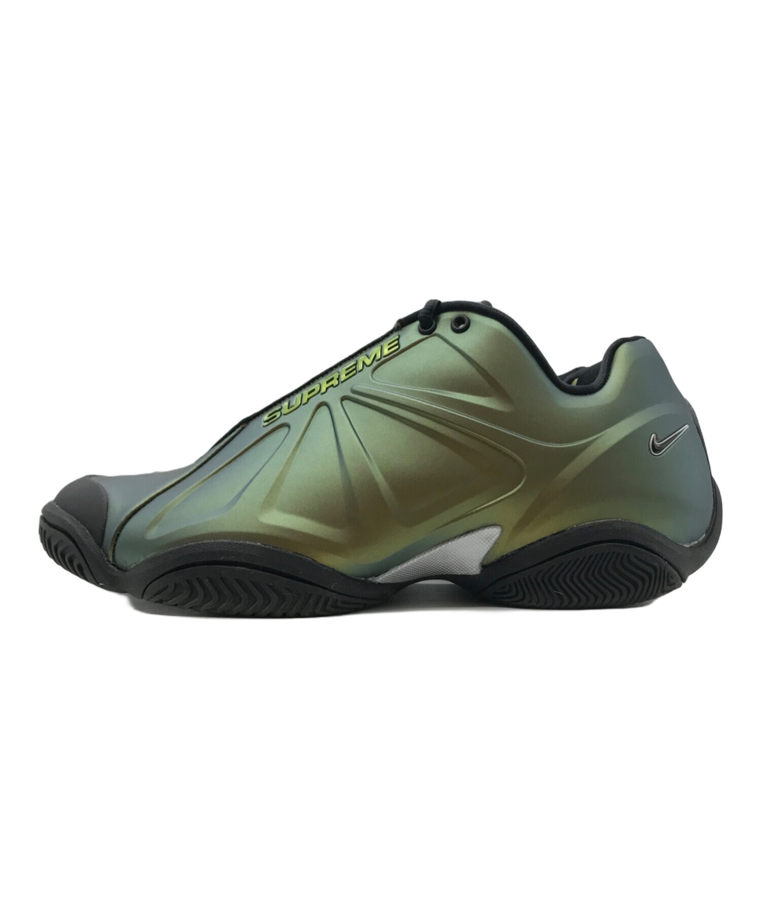 NIKE (ナイキ) SUPREME (シュプリーム) Air Zoom Courtposite ローカットスニーカー ブラック×ゴールド  サイズ:270