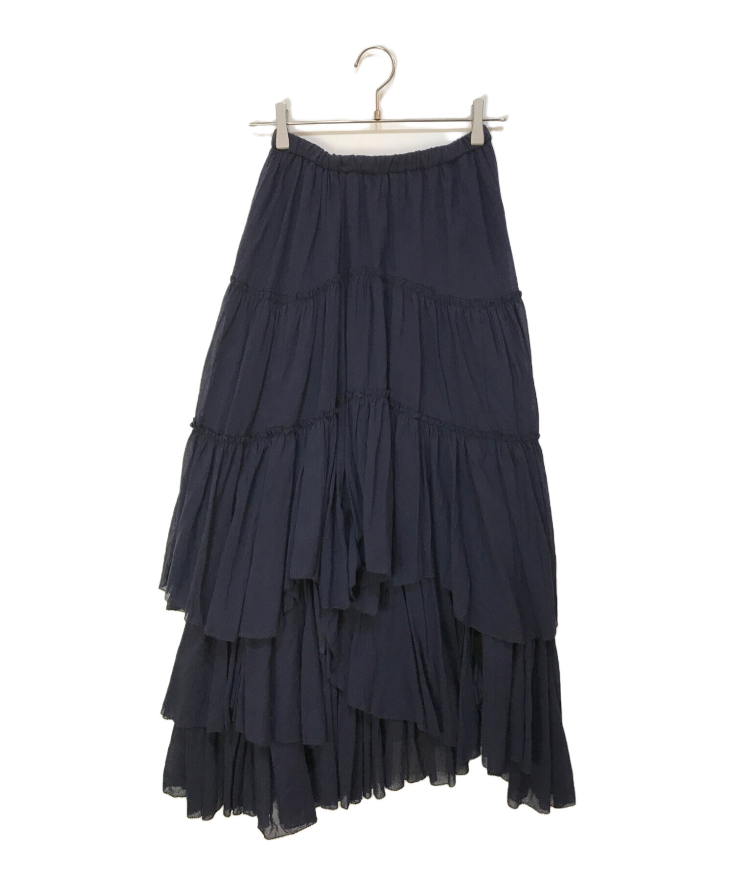 CASA FLINE (カーサフライン) コットンティアードスカート ブルー サイズ:38