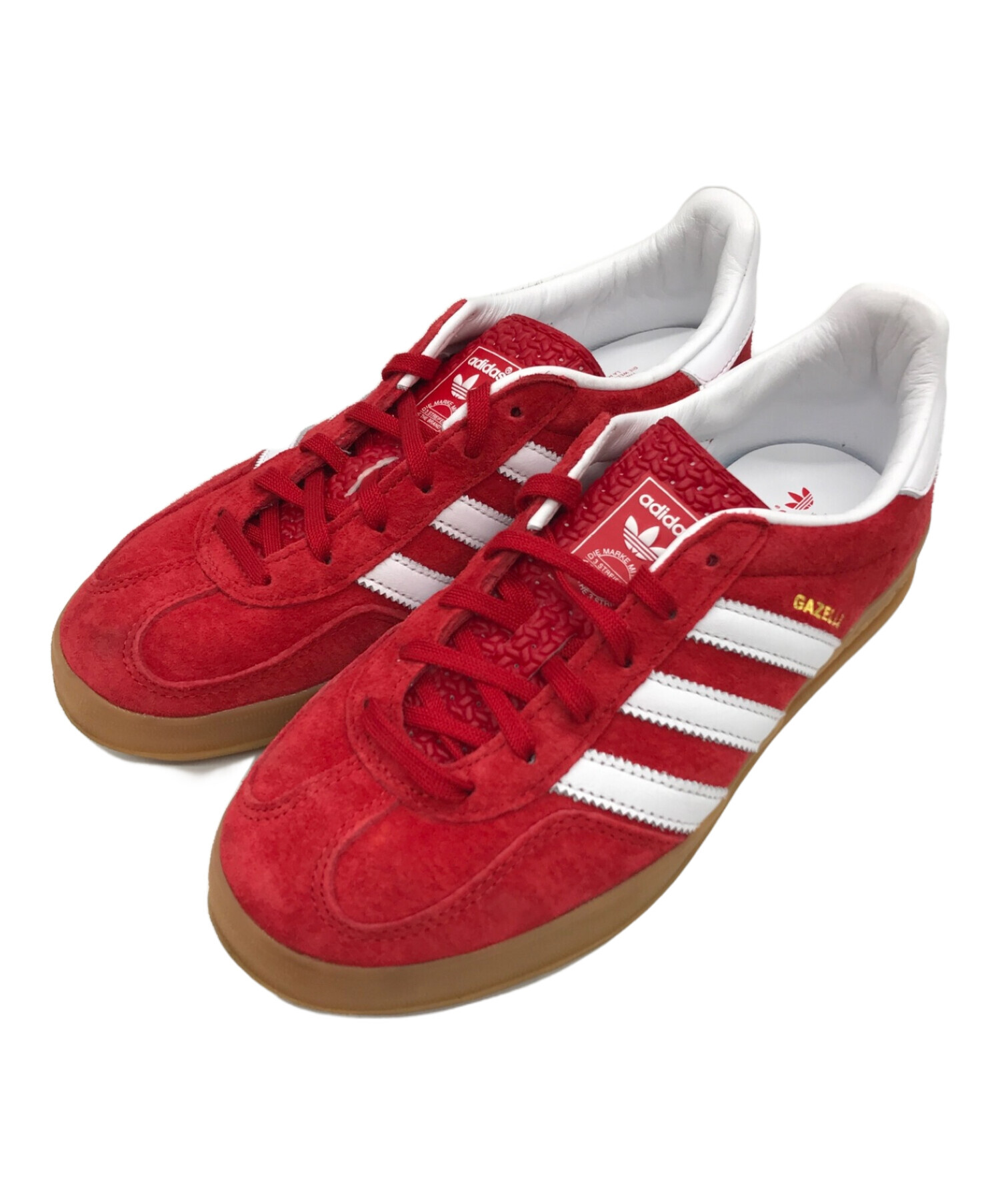 adidas (アディダス) GAZELLE INDOOR ローカットスニーカー レッド サイズ:235