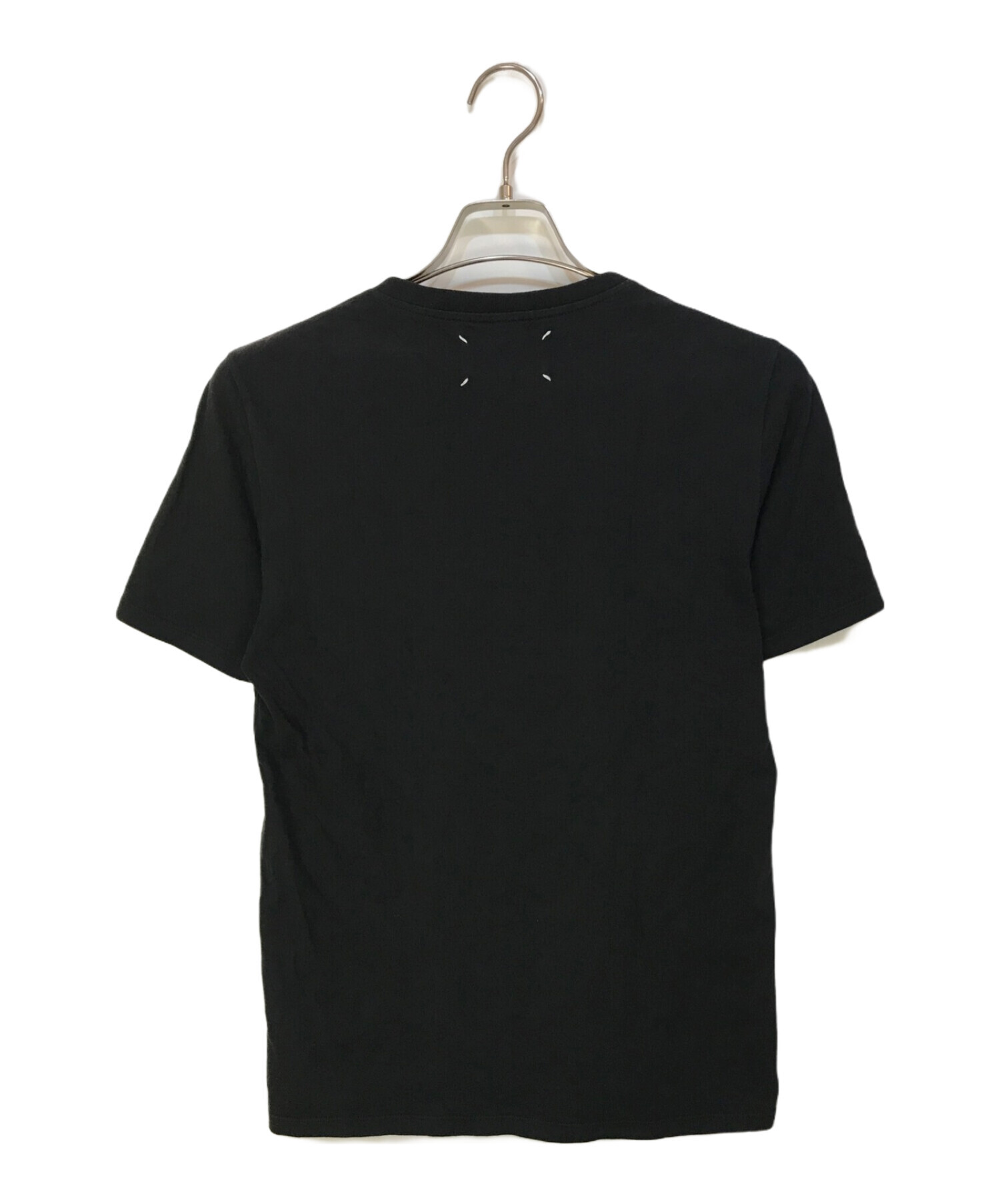 Maison Margiela (メゾンマルジェラ) VネックTシャツ ブラック サイズ:44