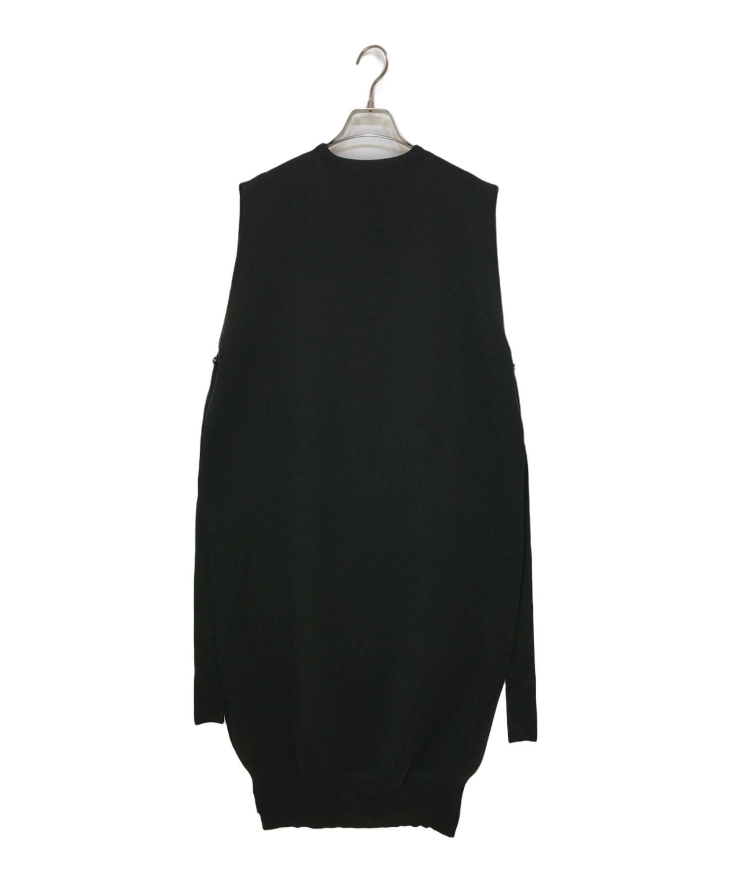 中古・古着通販】HYKE (ハイク) SLEEVELESS SWEATER DRESS ブラック サイズ:1｜ブランド・古着通販  トレファク公式【TREFAC FASHION】スマホサイト