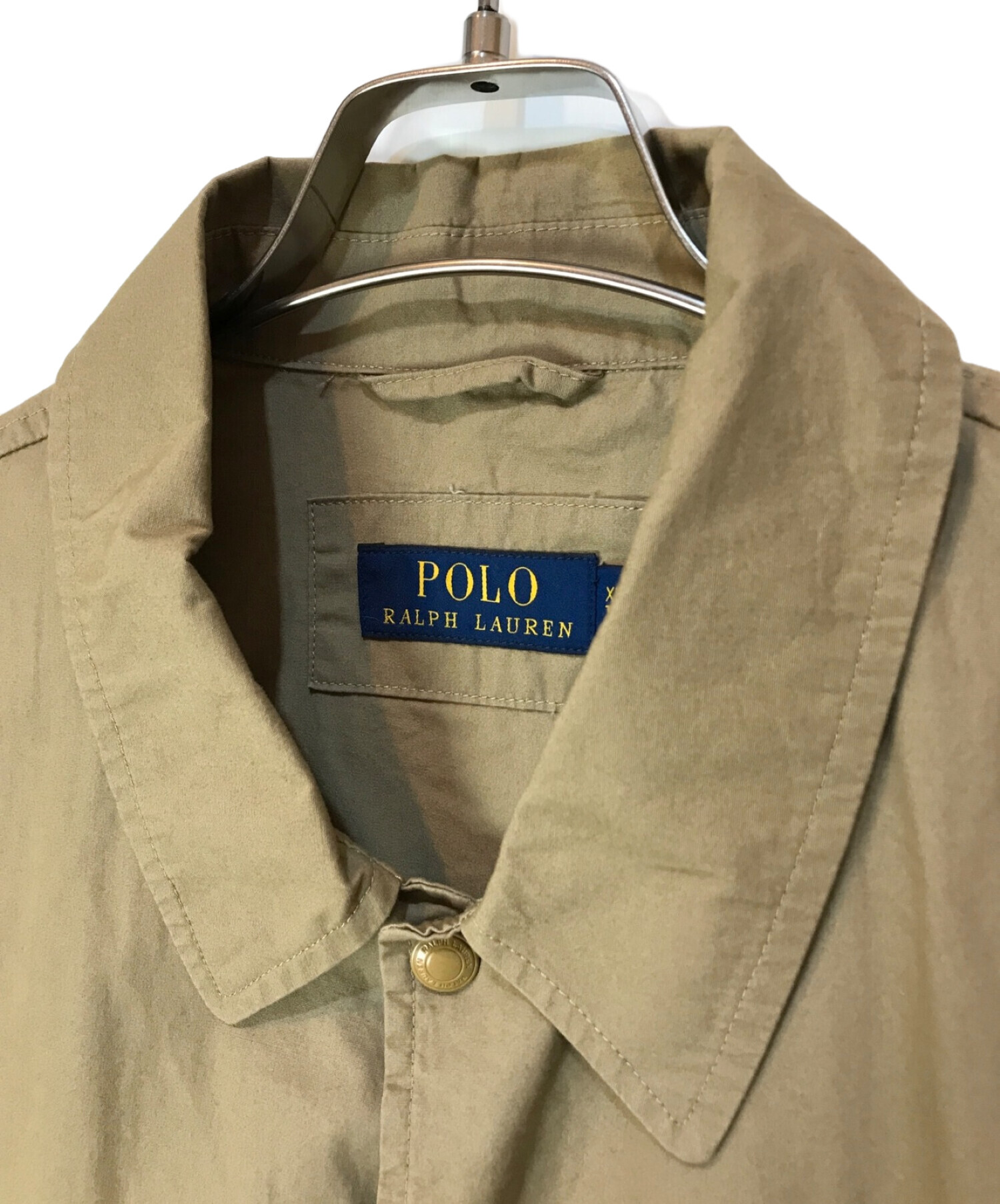 POLO RALPH LAUREN (ポロ・ラルフローレン) コーチジャケット ベージュ サイズ:XL