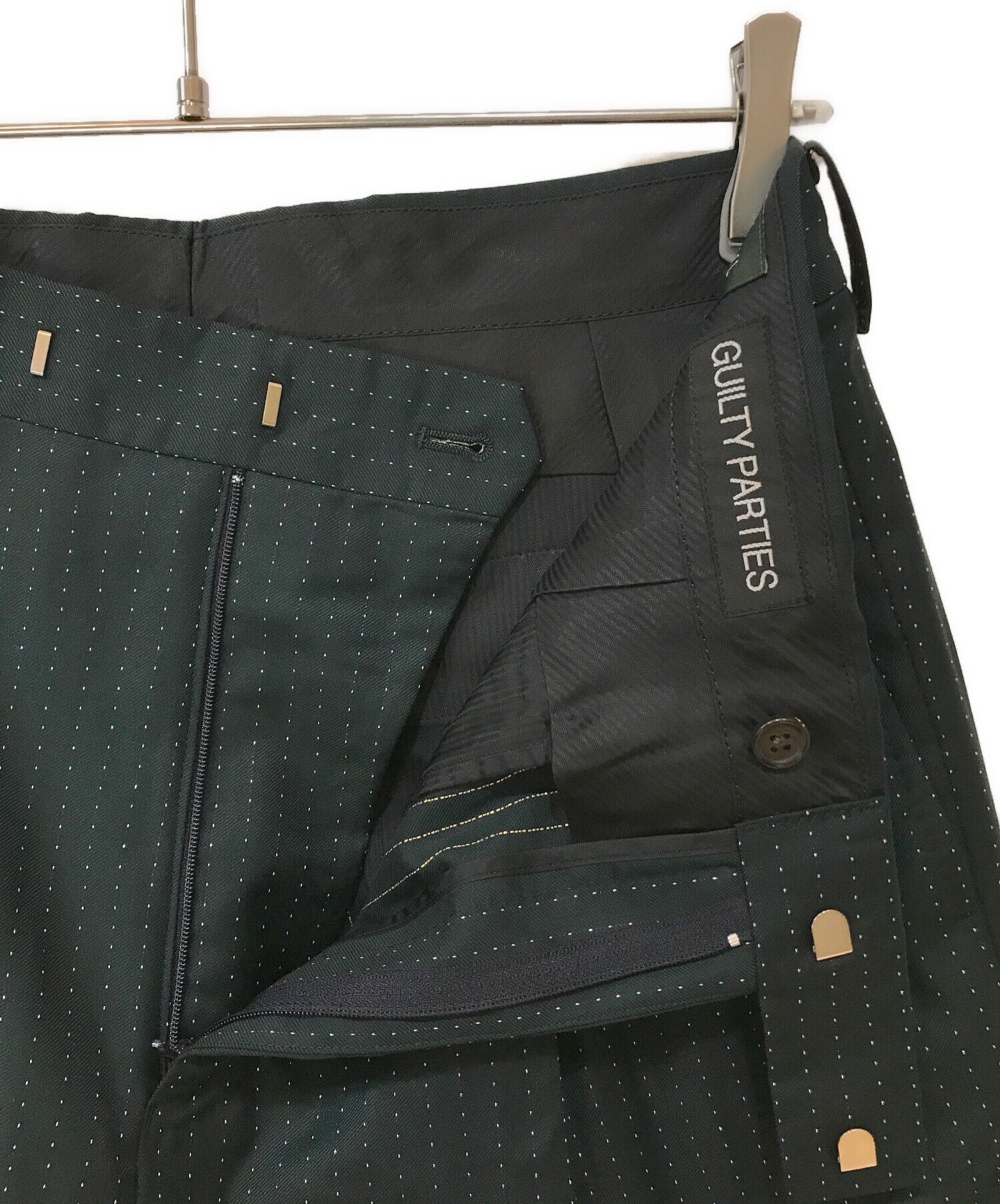 中古・古着通販】WACKO MARIA (ワコマリア) DORMEUIL (ドーメル) GLITTER STRIPED PLEATED  TROUSERS TYPE 1 グリーン サイズ:M｜ブランド・古着通販 トレファク公式【TREFAC FASHION】スマホサイト