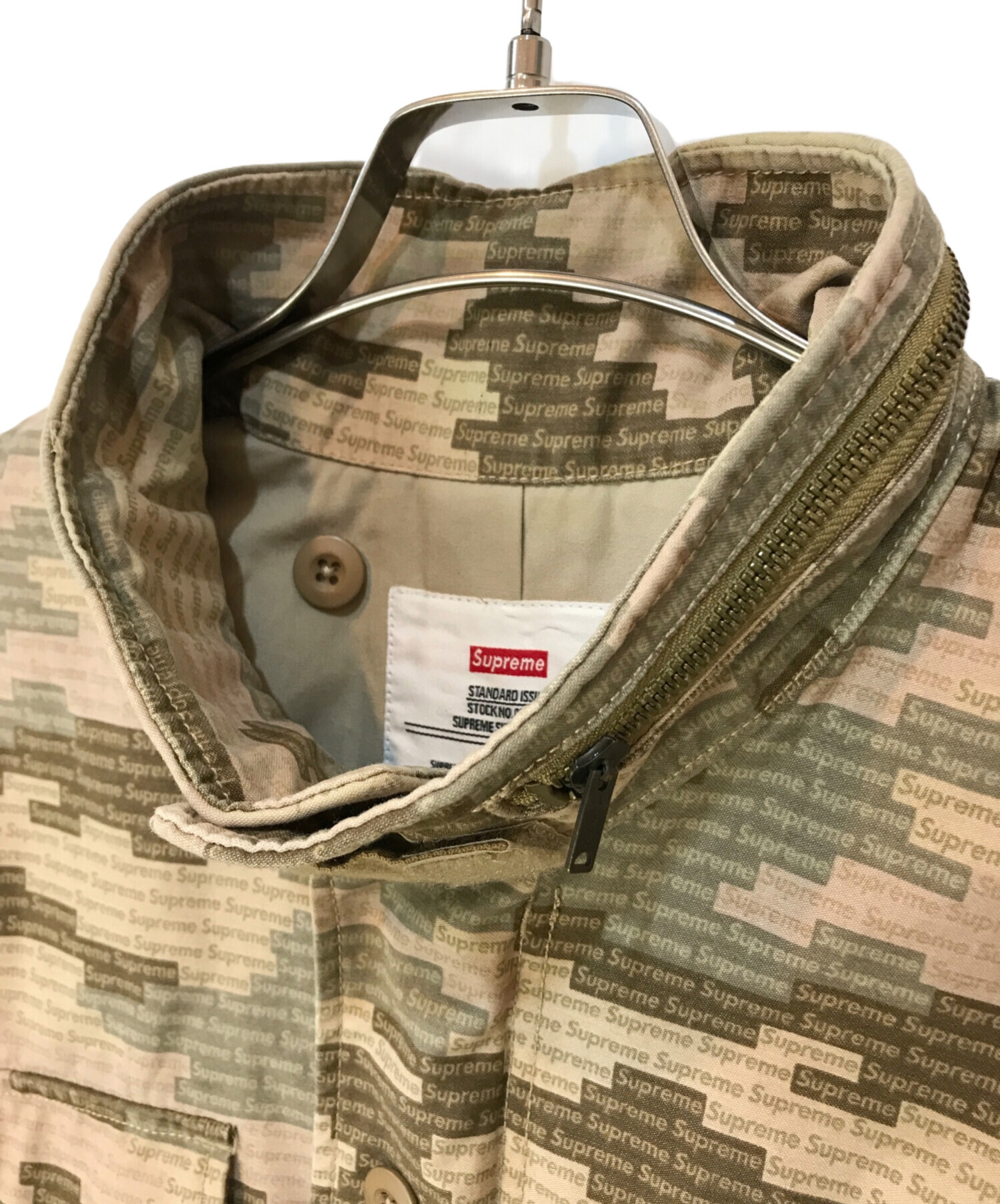 中古・古着通販】SUPREME (シュプリーム) 21SS LOGO CAMO M-65 JACKET ブラウン サイズ:L｜ブランド・古着通販  トレファク公式【TREFAC FASHION】スマホサイト