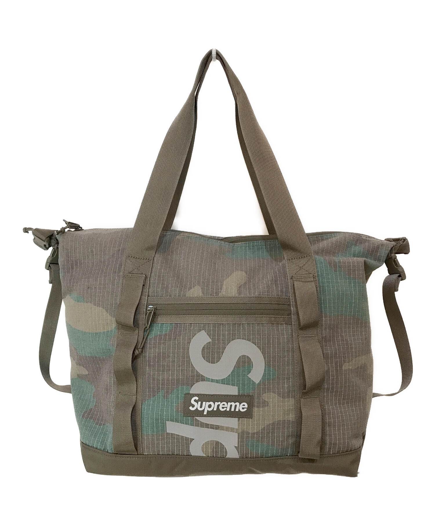 SUPREME (シュプリーム) 24SS Tote Bag Woodland Camo オリーブ サイズ:-