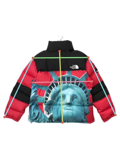 【中古・古着通販】THE NORTH FACE (ザ ノース フェイス) SUPREME (シュプリーム) 19AW Statue of Liberty  Baltoro Jacket ダウンジャケット レッド×ブルー サイズ:L｜ブランド・古着通販 トレファク公式【TREFAC  FASHION】スマホサイト