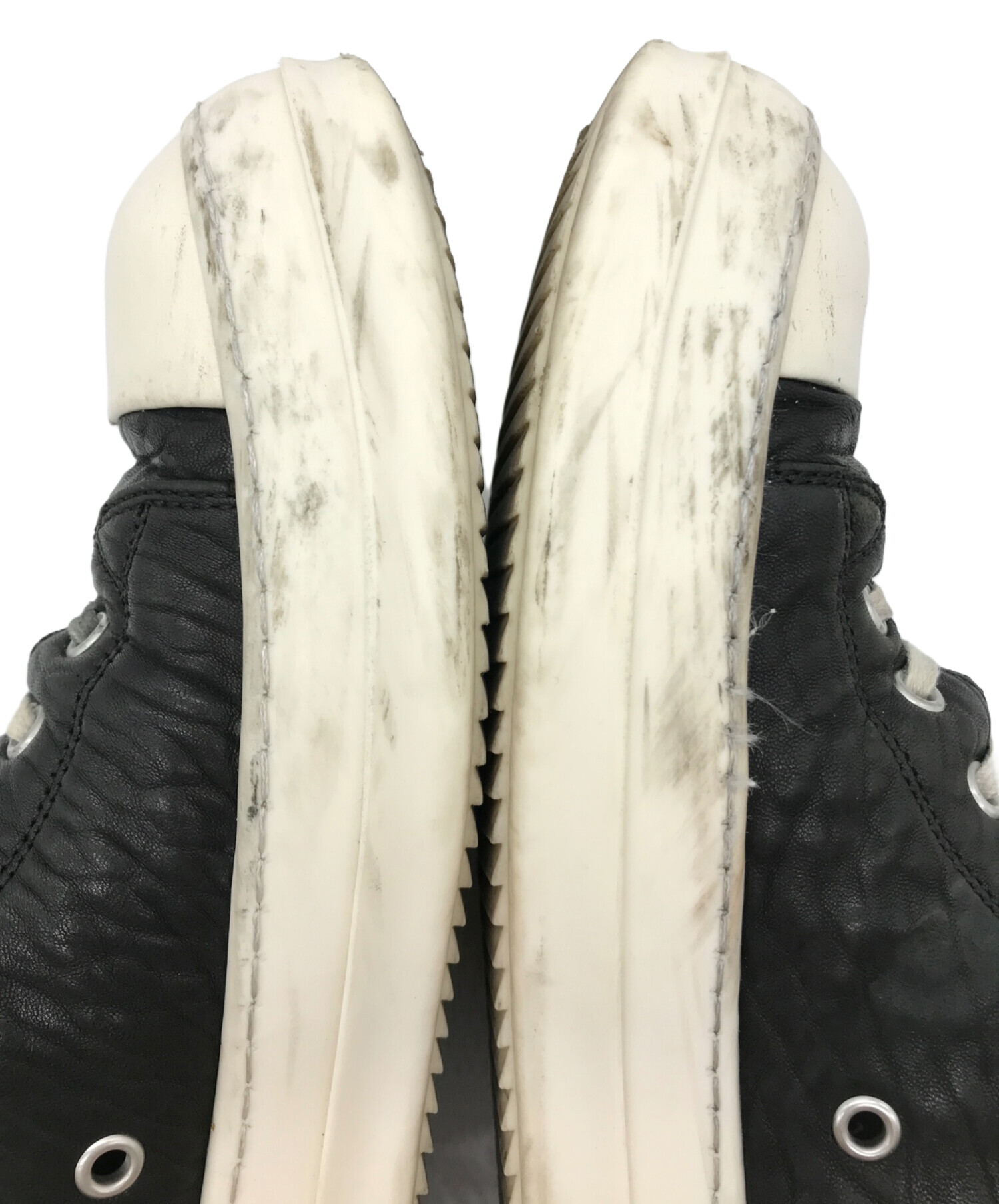 中古・古着通販】RICK OWENS (リックオウエンス) RAMONES LOW レザーローカットスニーカー ブラック サイズ:41｜ブランド・古着通販  トレファク公式【TREFAC FASHION】スマホサイト