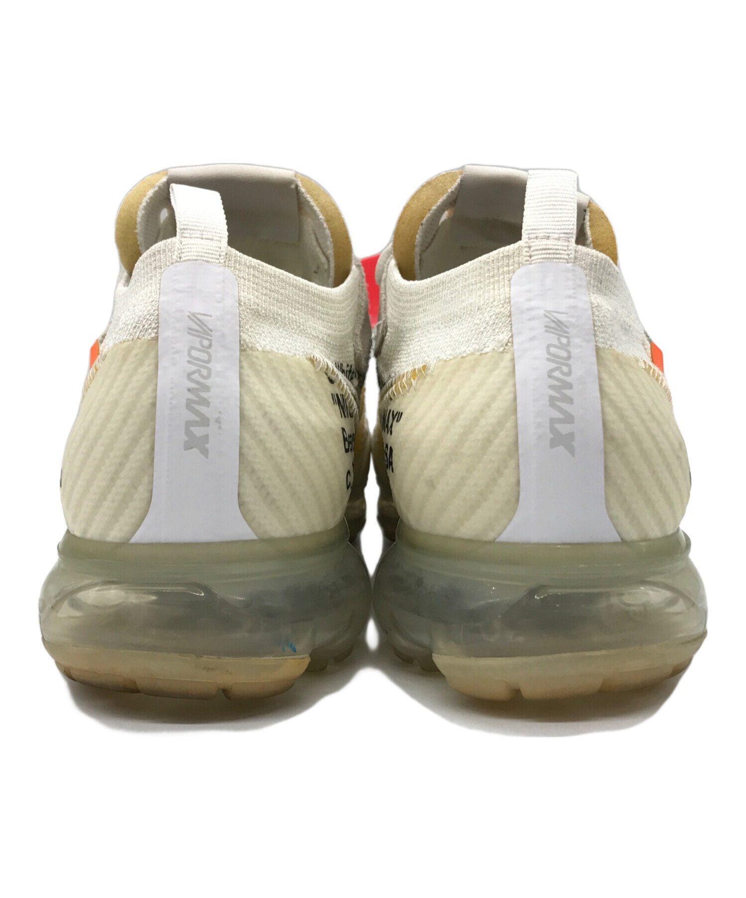 NIKE (ナイキ) OFFWHITE (オフホワイト) THE 10 : NIKE AIR VAPORMAX FK/ローカットスニーカー  OFF-WHITE WHITE/TOTA サイズ:US8.5