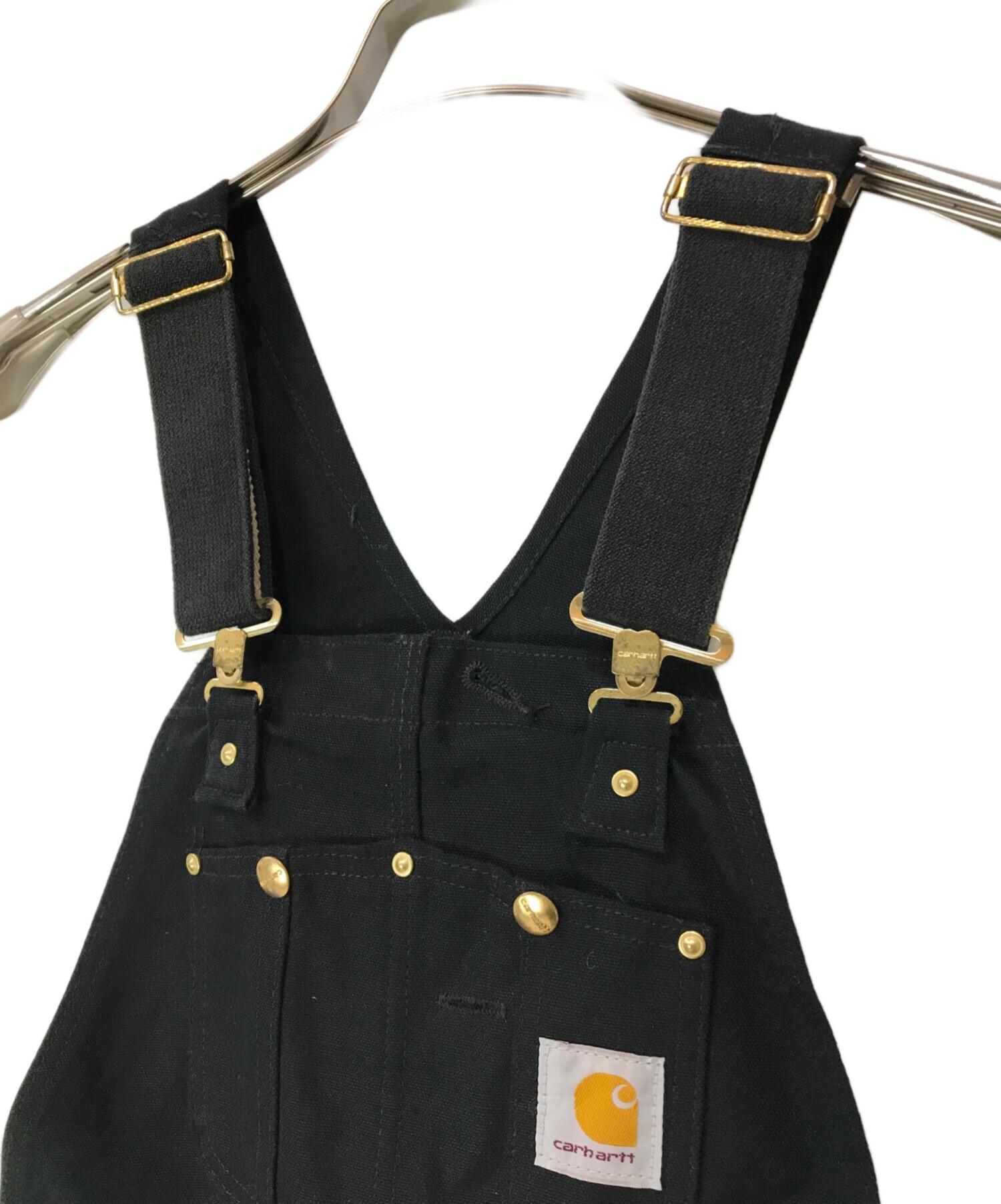 中古・古着通販】CarHartt (カーハート) DUCK BIB OVERALL ブラック サイズ:30×32｜ブランド・古着通販  トレファク公式【TREFAC FASHION】スマホサイト