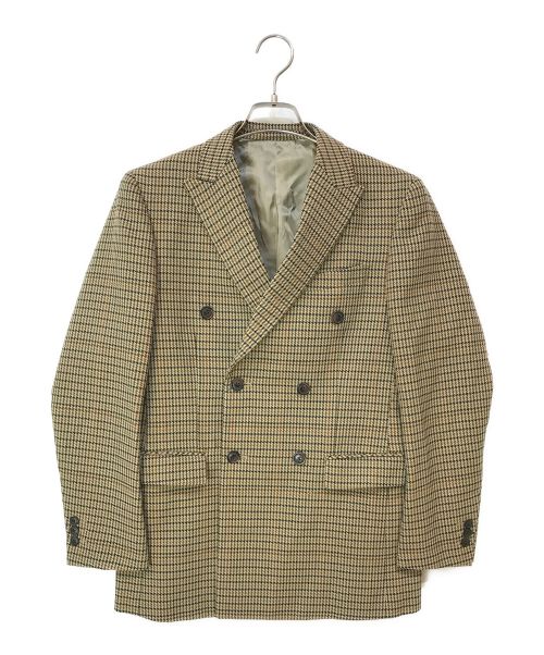 中古・古着通販】Mr.Gentleman (ミスタージェントルマン) CHECK DOUBLE JACKET ベージュ サイズ:S｜ブランド・古着通販  トレファク公式【TREFAC FASHION】スマホサイト