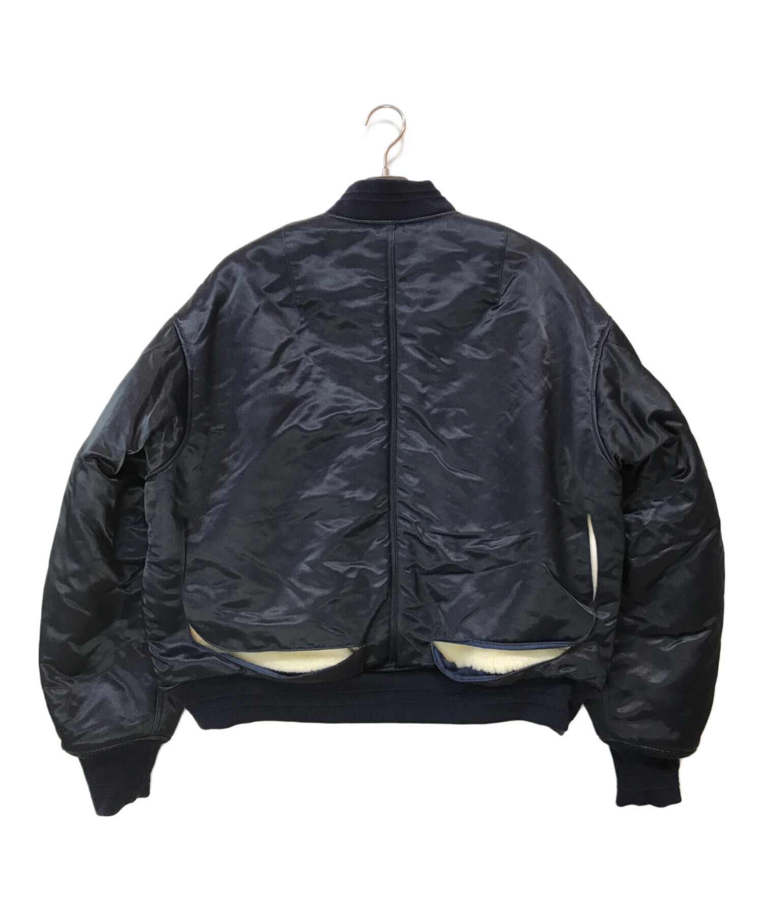 中古・古着通販】AMBUSH (アンブッシュ) MA-1 LIGHT PUFF JACKET ネイビー×アイボリー サイズ:3｜ブランド・古着通販  トレファク公式【TREFAC FASHION】スマホサイト