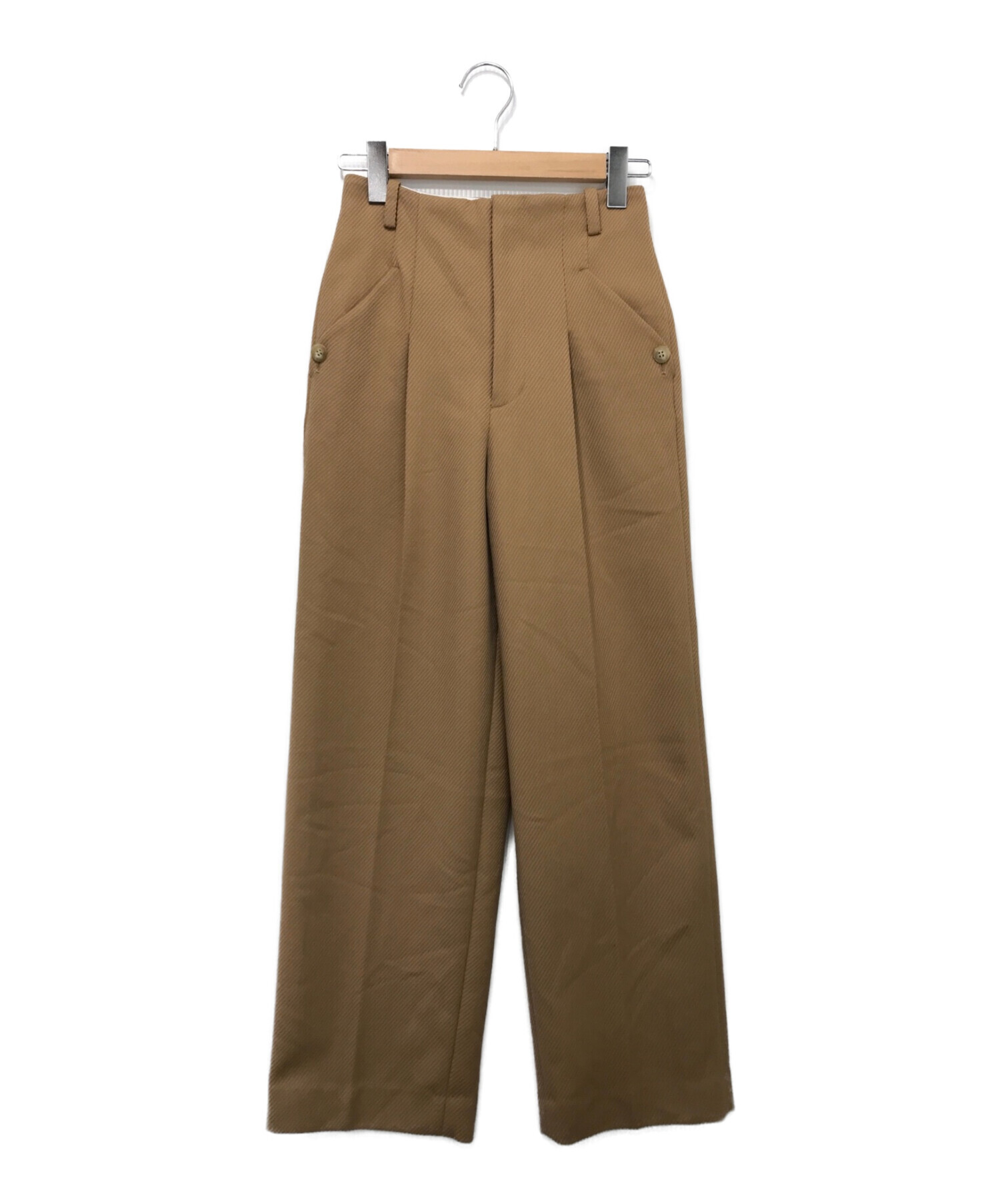 TODAYFUL (トゥデイフル) Wool Twill Trousers ベージュ サイズ:36