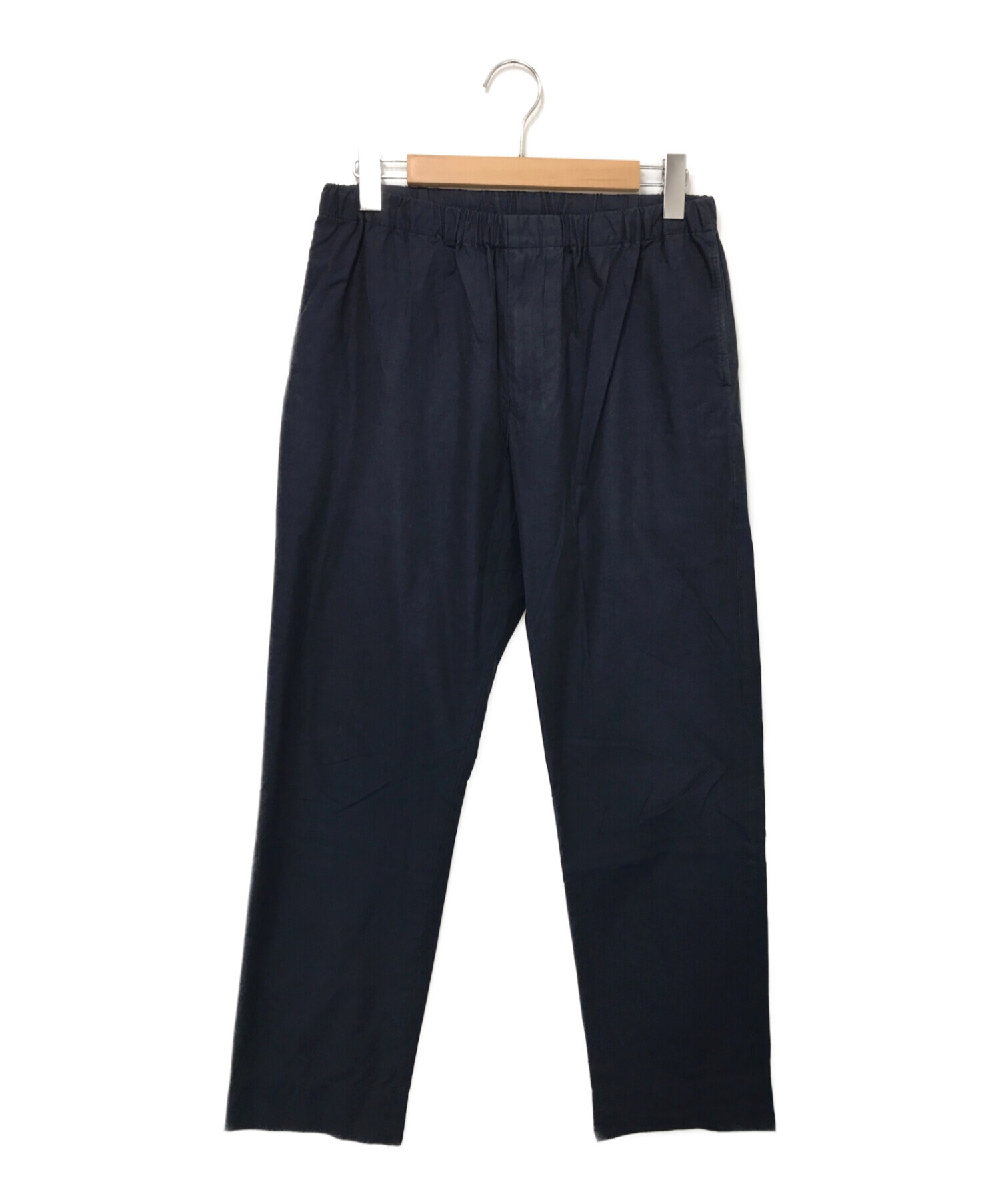 AURALEE (オーラリー) HIGH COUNT FINX CHAMBRAY PANTS ネイビー サイズ:4