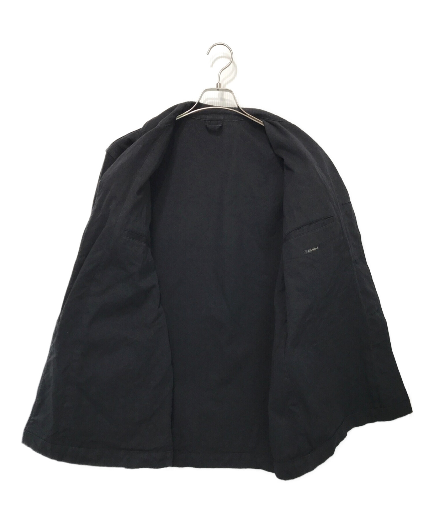 COMOLI (コモリ) コットンツイル ミリタリー ジャケット ブラック サイズ:1