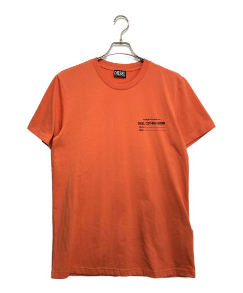 【中古・古着通販】DIESEL (ディーゼル) Tシャツ オレンジ サイズ:L