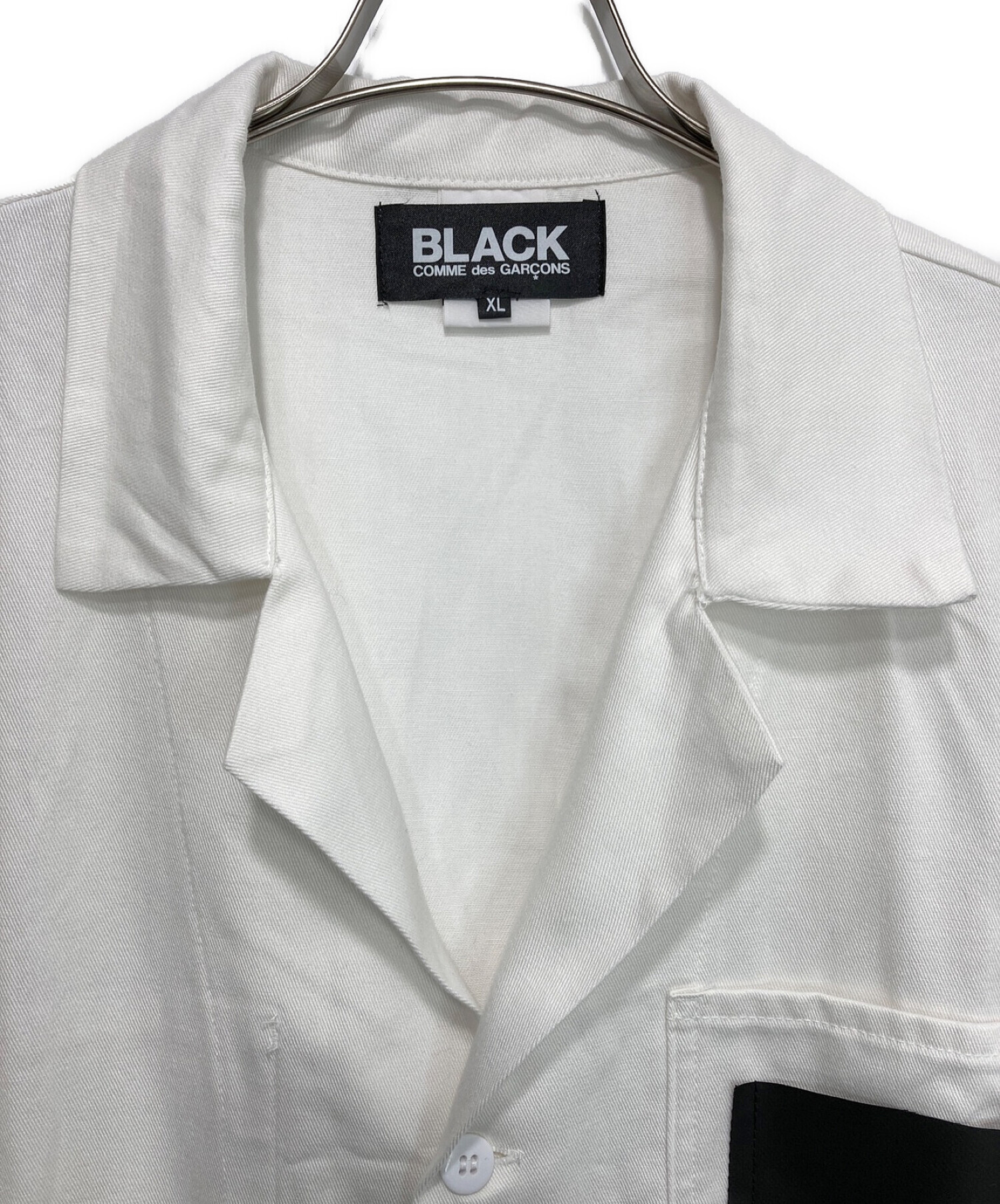BLACK COMME des GARCONS (ブラックコムデギャルソン) リメイク エンジニアコート ホワイト サイズ:XL