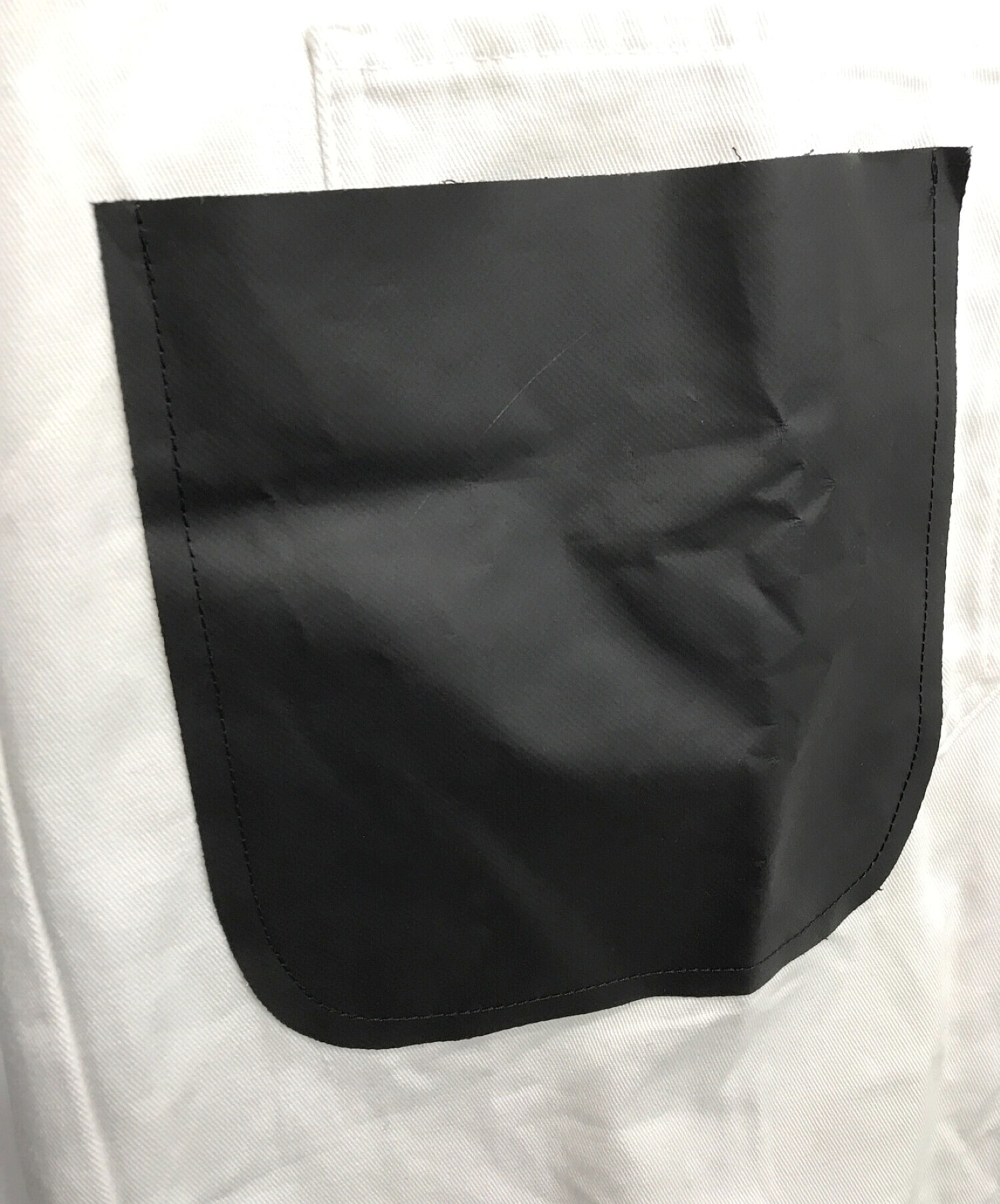 BLACK COMME des GARCONS (ブラックコムデギャルソン) リメイク エンジニアコート ホワイト サイズ:XL