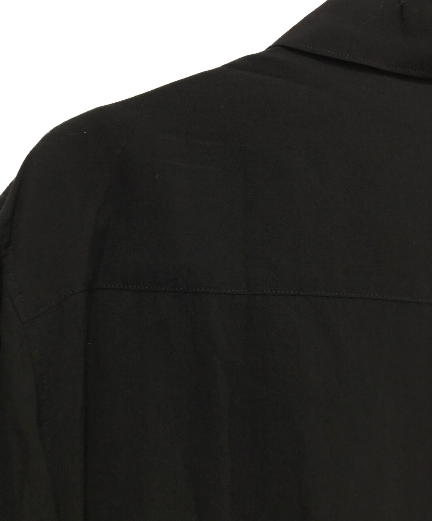 Yohji Yamamoto pour homme (ヨウジヤマモト プールオム) 襟デザインシャツ ブラック サイズ:3