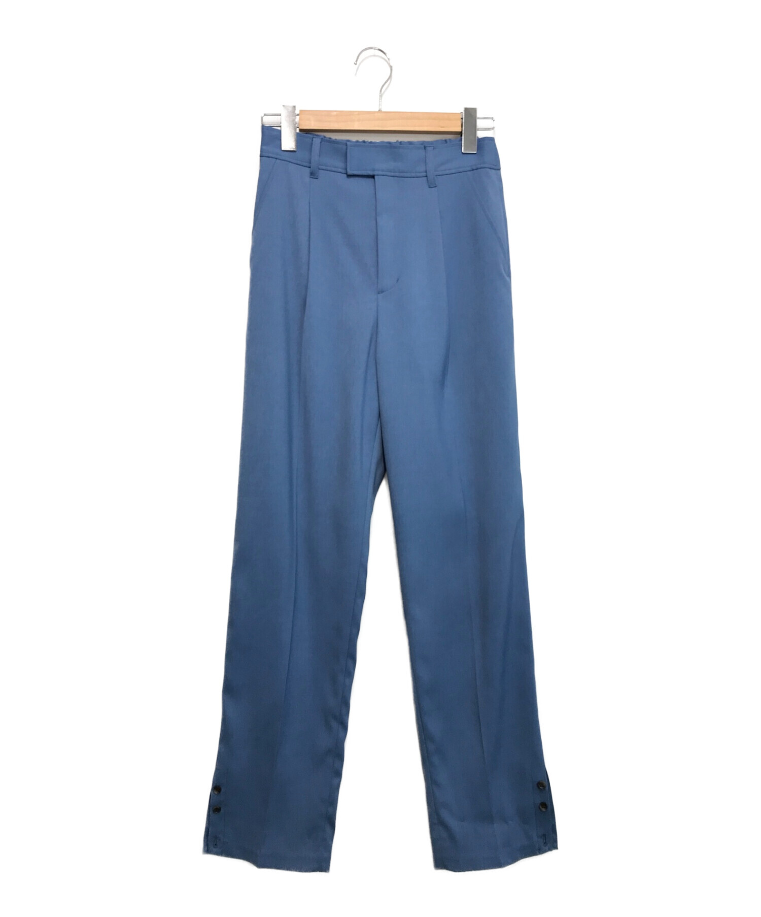 Ameri (アメリ) ROLL UP HEM PANTS ブルー サイズ:M