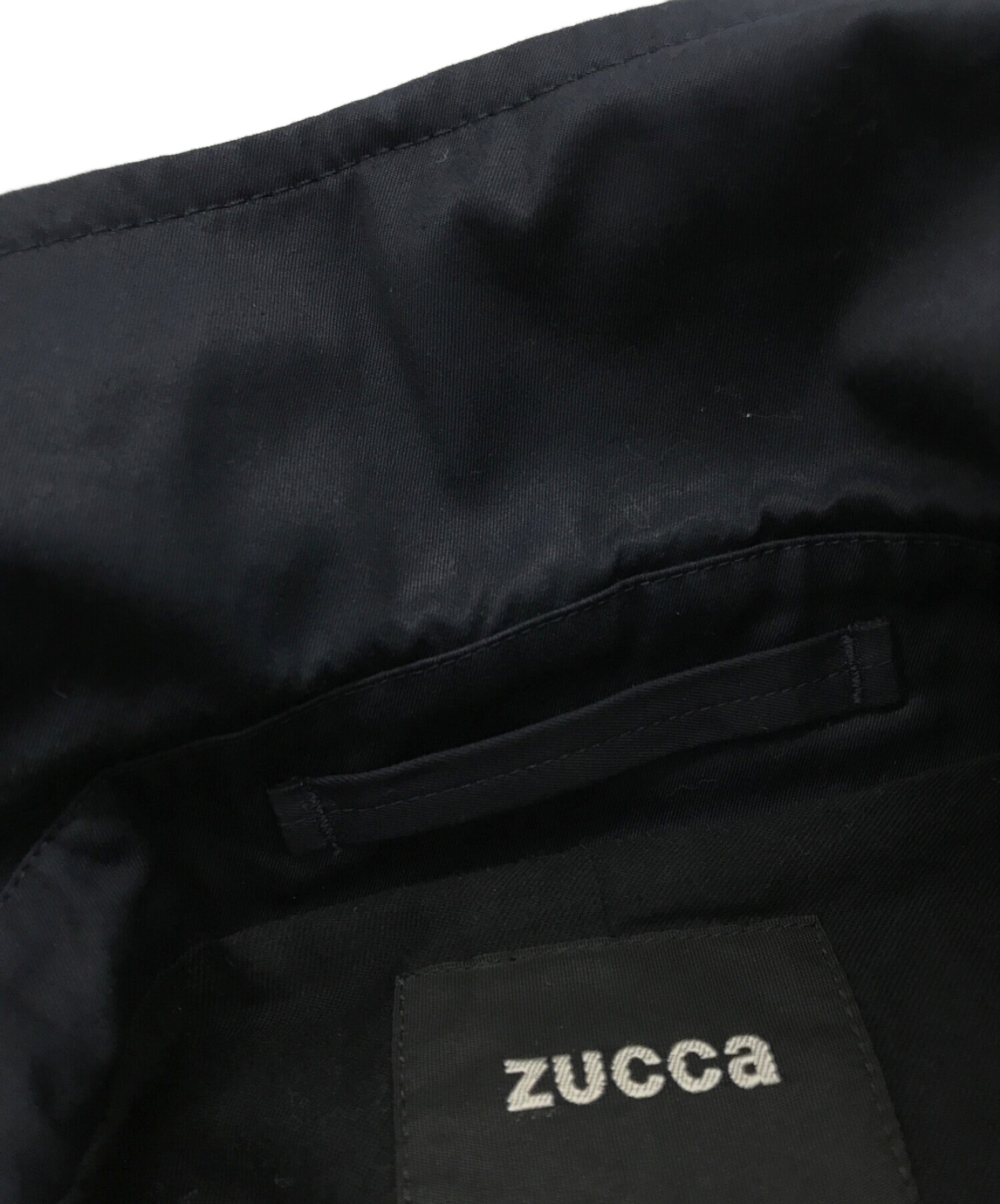 ZUCCA (ズッカ) スーピマコットンツイルトレンチコート ネイビー サイズ:M