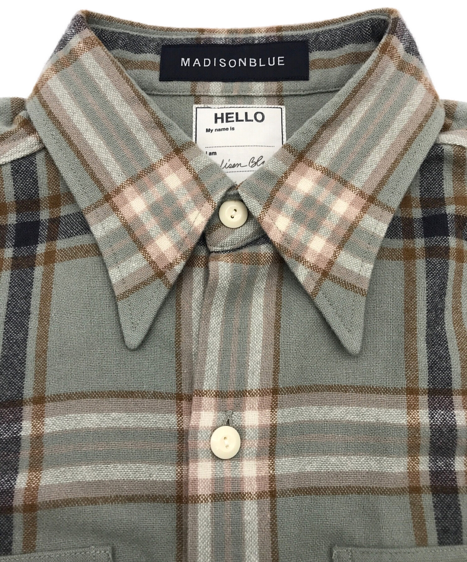 MADISON BLUE (マディソンブルー) HAMPTON OP WOOL CHECK グレー サイズ:00