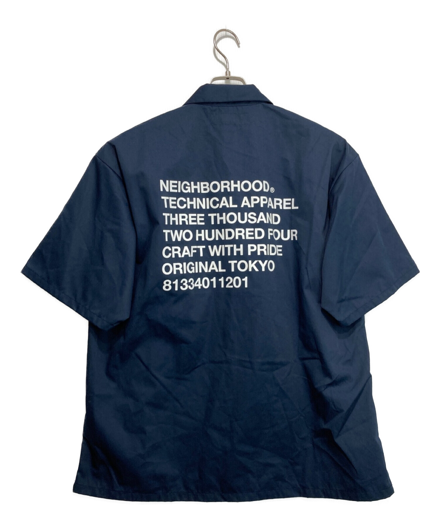 NEIGHBORHOOD (ネイバーフッド) CLASSIC WORK / EC-SHIRT . SS ネイビー サイズ:L