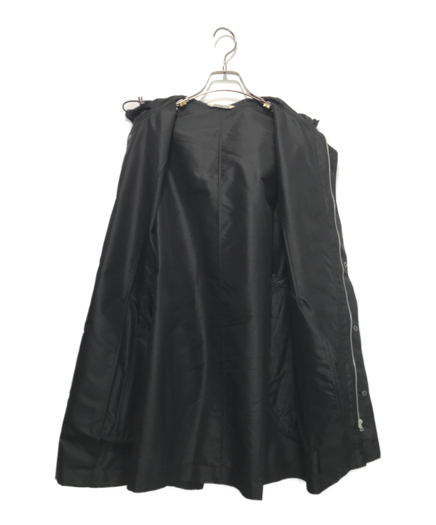 AURALEE SILK TAFFETA HOODED COAT - ジャケット・アウター