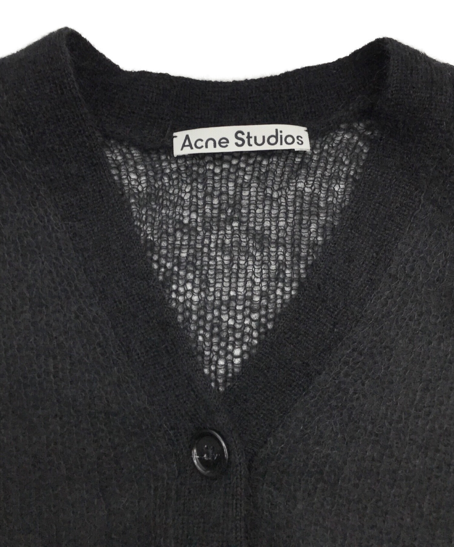 Acne studios (アクネストゥディオズ) クロップドカーディガン ブラック サイズ:XS