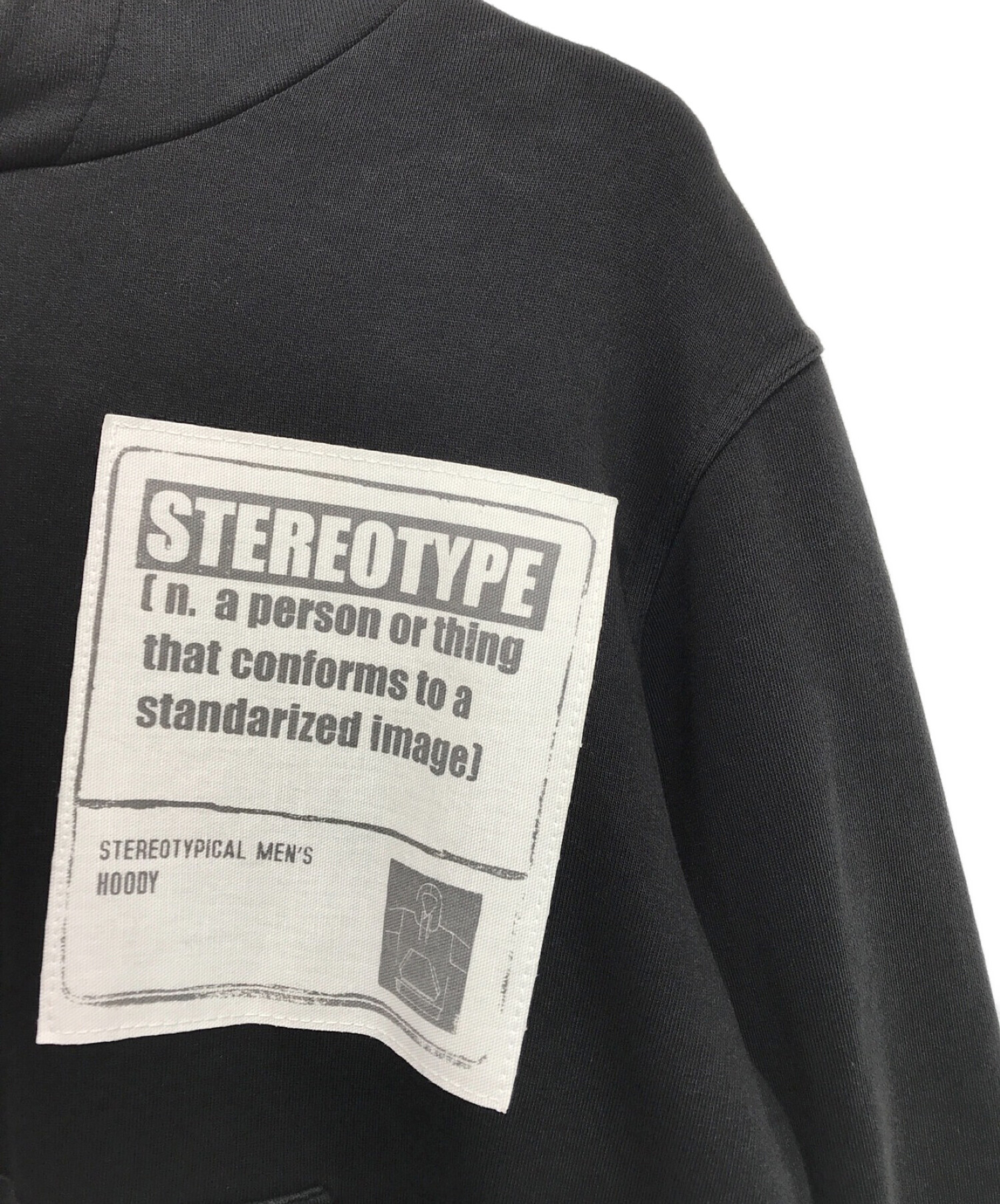 Maison Margiela 14 (メゾンマルジェラ 14) STEREOTYPE PULLOVER HOODY ブラック サイズ:44