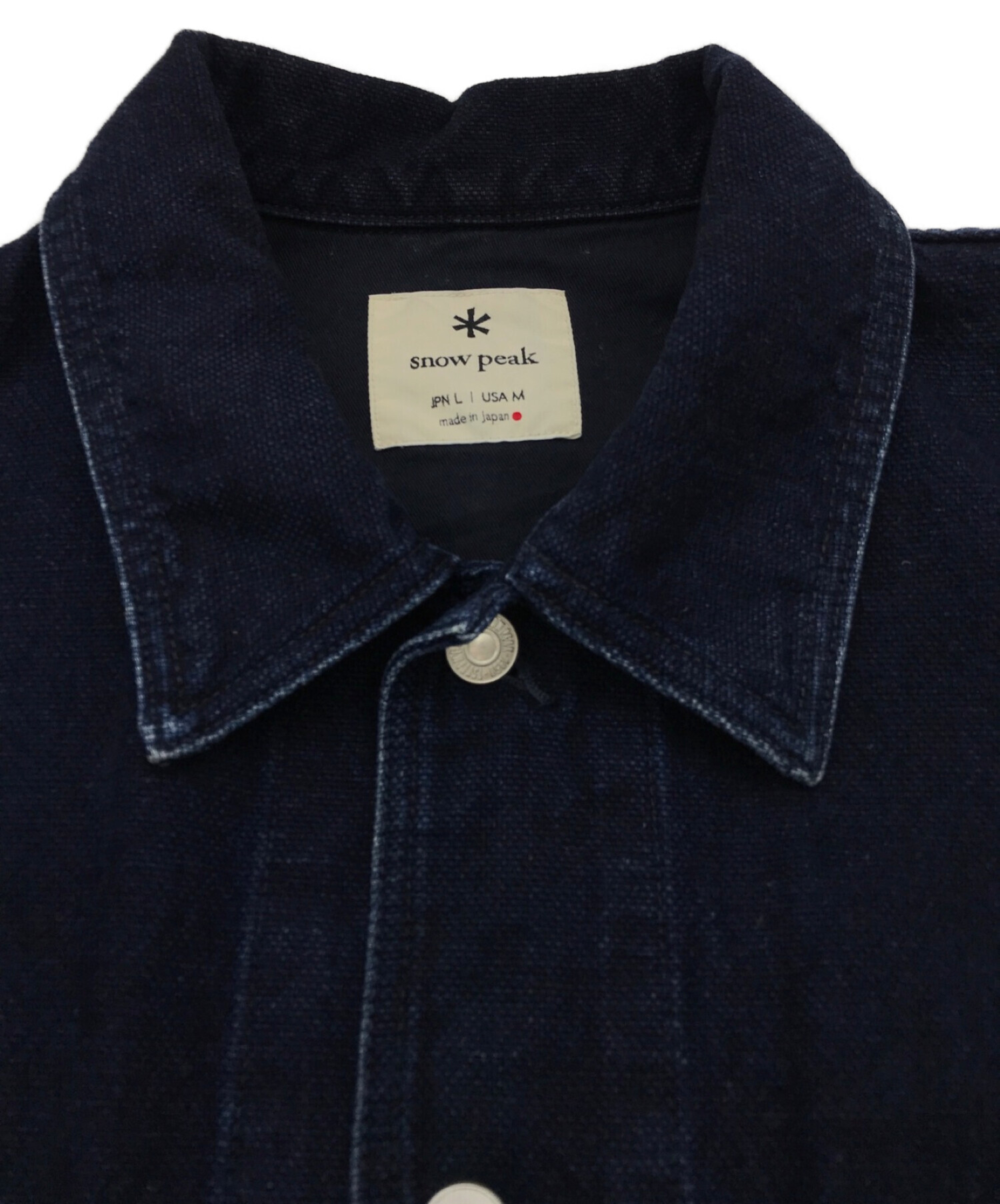 snow peak (スノーピーク) Okayama OX Work Jacket/オカヤマオックスワークジャケット インディゴ サイズ:L