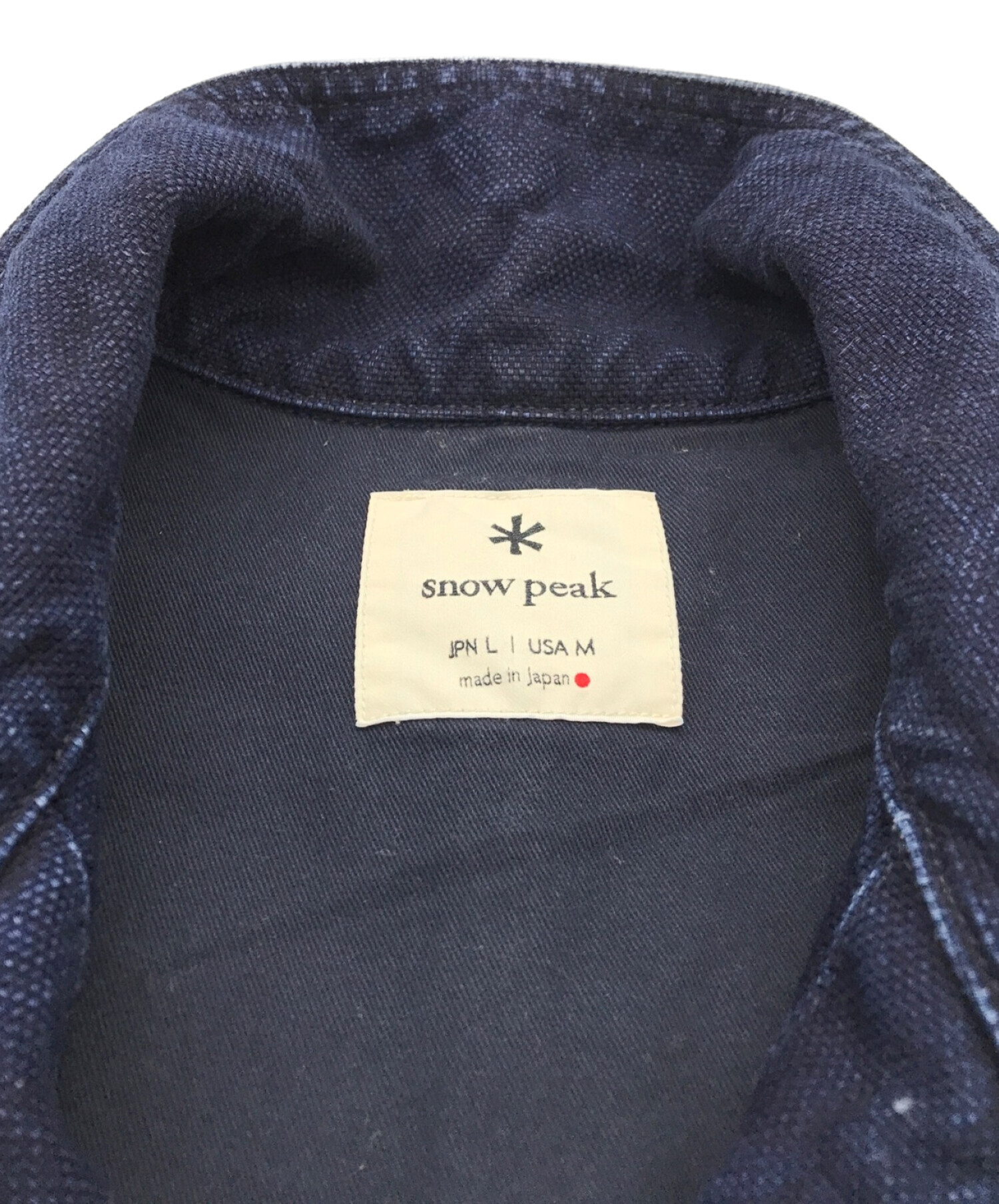 snow peak (スノーピーク) Okayama OX Work Jacket/オカヤマオックスワークジャケット インディゴ サイズ:L