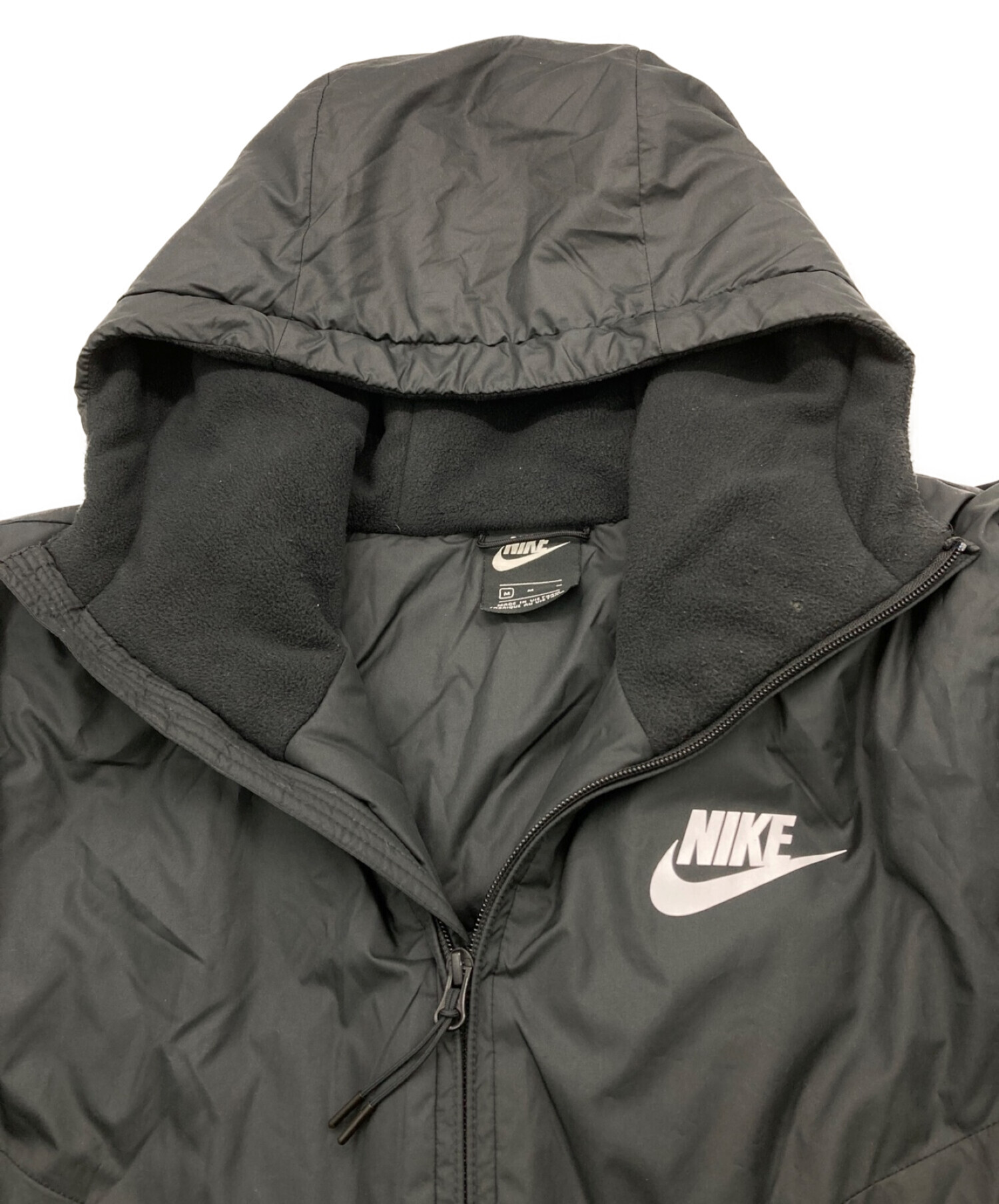 NIKE (ナイキ) Synthetic Fill Hooded Jacket/中綿フーデッドジャケット ブラック サイズ:Ⅼ