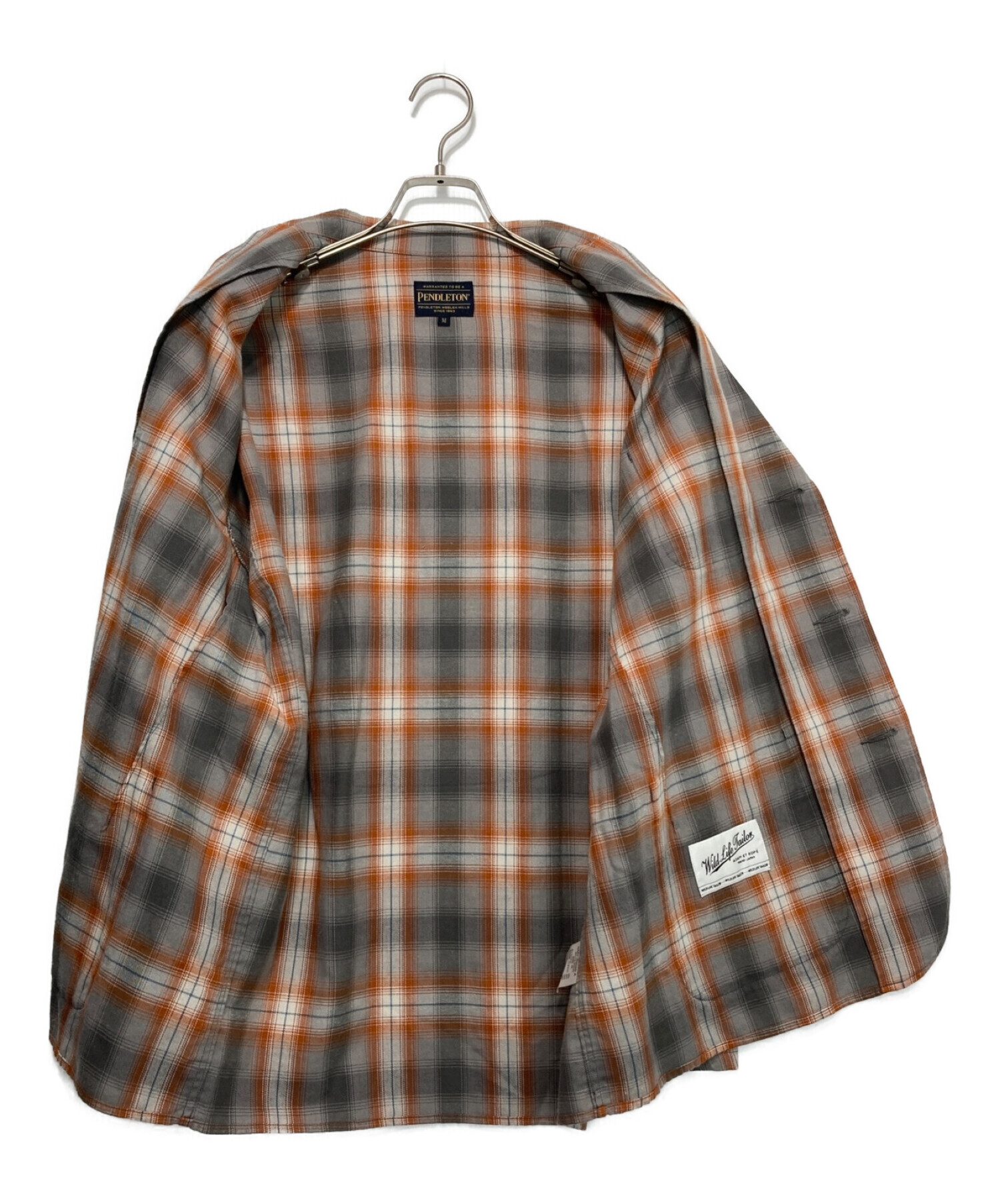 PENDLETON (ペンドルトン) Wild Life Tailor (ワイルドワイフテイラー) チェックシャツジャケット ブラウン サイズ:M