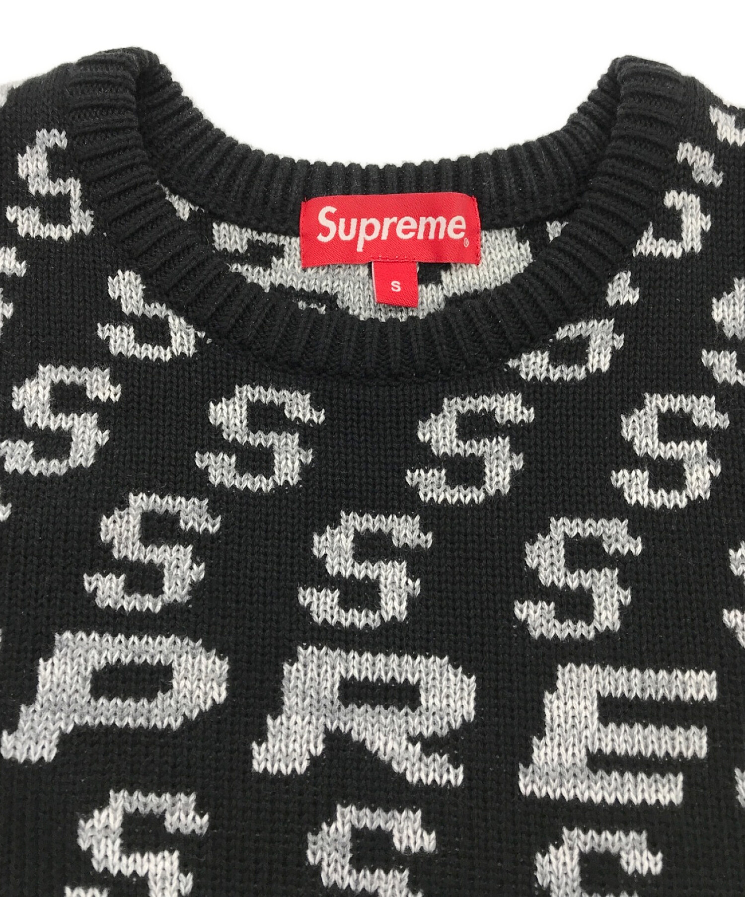 中古・古着通販】Supreme (シュプリーム) S Repeat Sweater ブラック