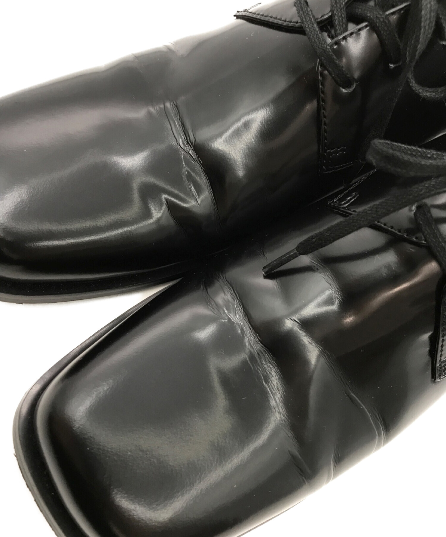 RIM.ARK (リムアーク) Square toe blucher shoes ブラック サイズ:38